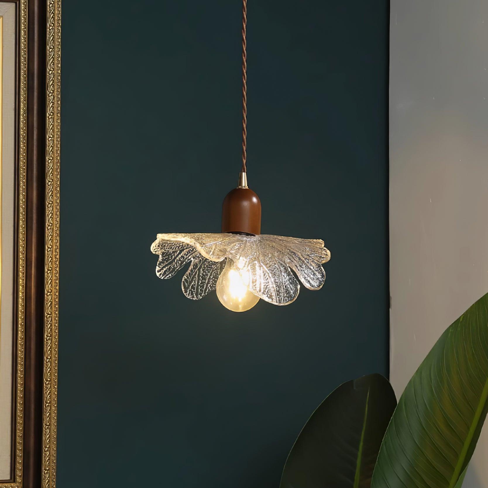 Pendant Lamp Tiffany-Style Glass Floral Shade Art - Letslighting