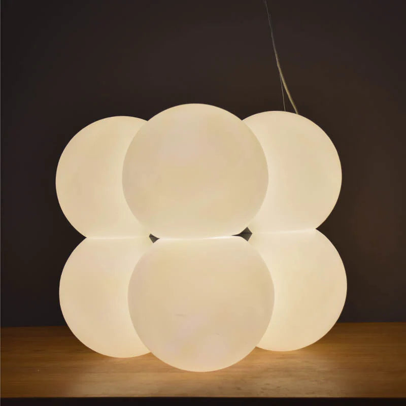 Valentina Minimalista Esfera Lámpara colgante Blanco Metal/Acrílico Dormitorio