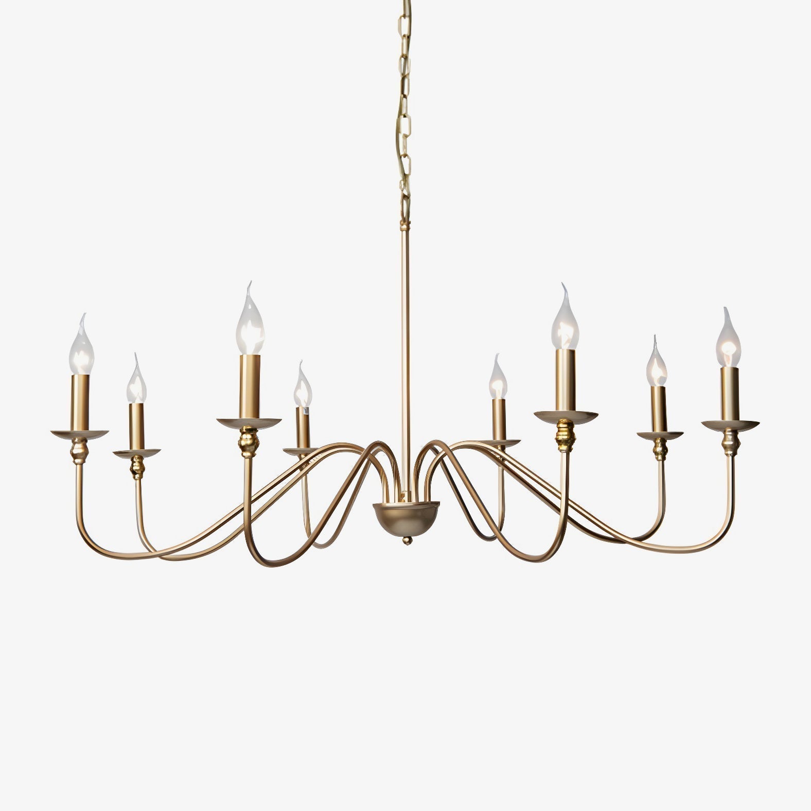 Timeless Gold Candle Chandelier - Letslighting