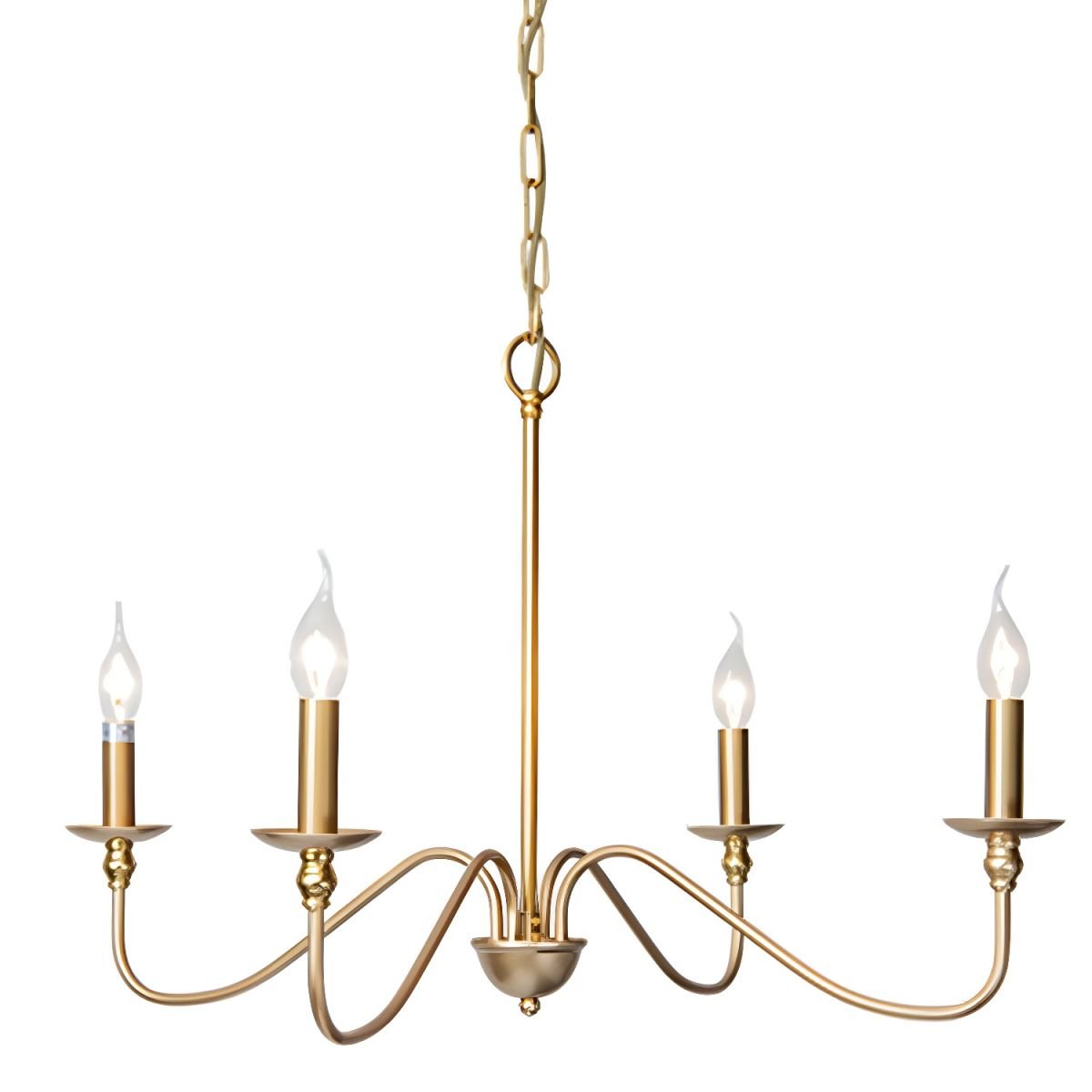 Timeless Gold Candle Chandelier - Letslighting