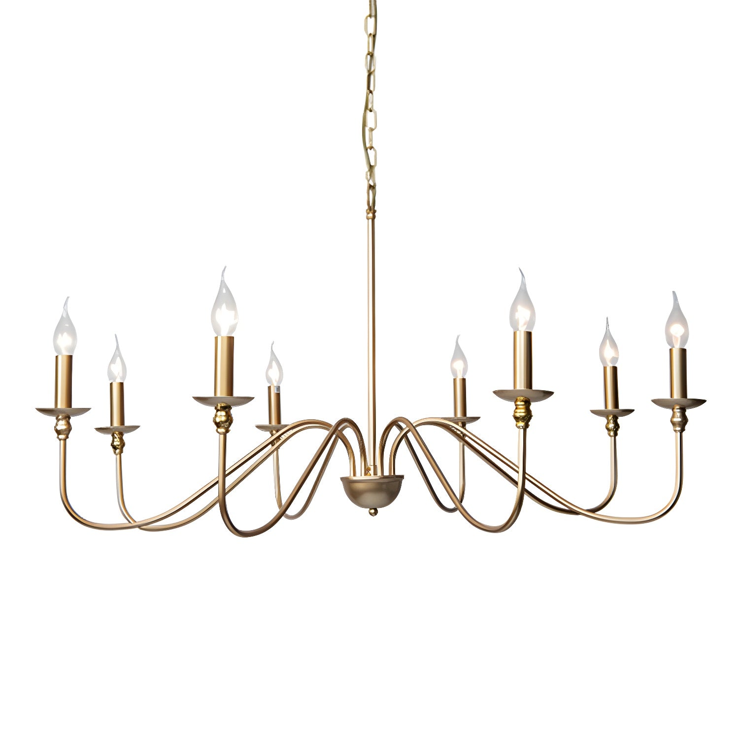 Timeless Gold Candle Chandelier - Letslighting