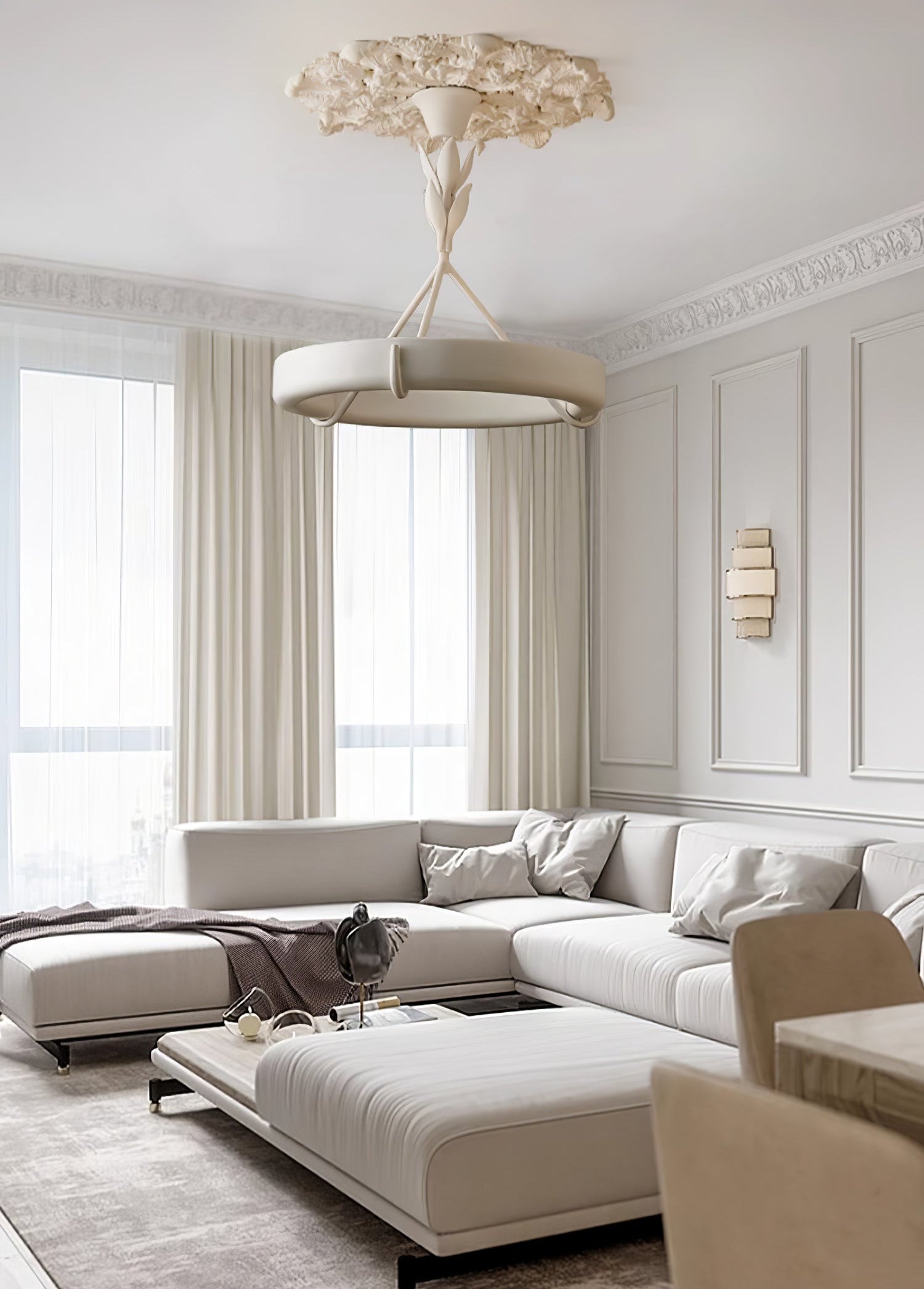 Tinsley Plaster Chandelier - Letslighting