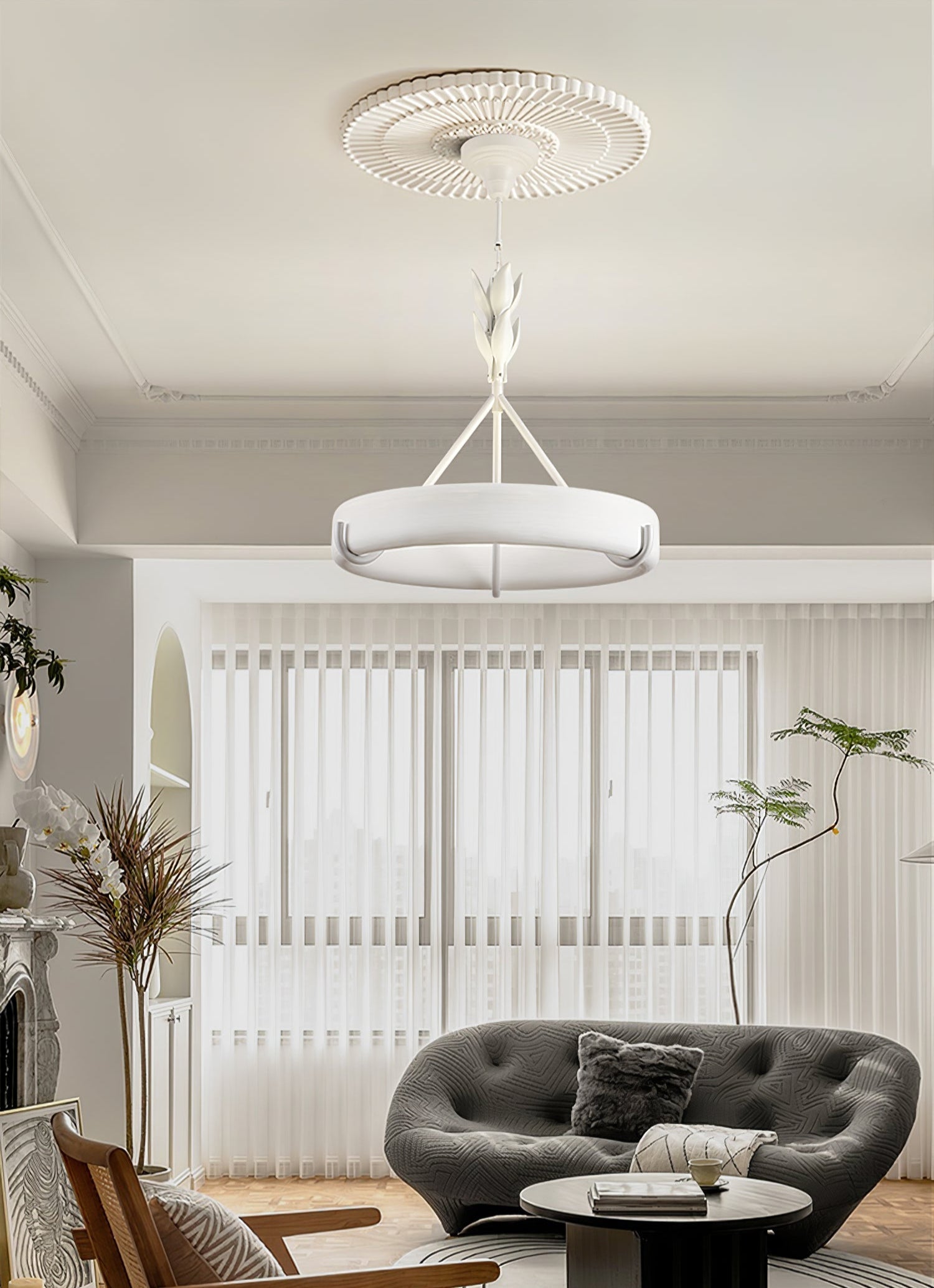 Tinsley Plaster Chandelier - Letslighting