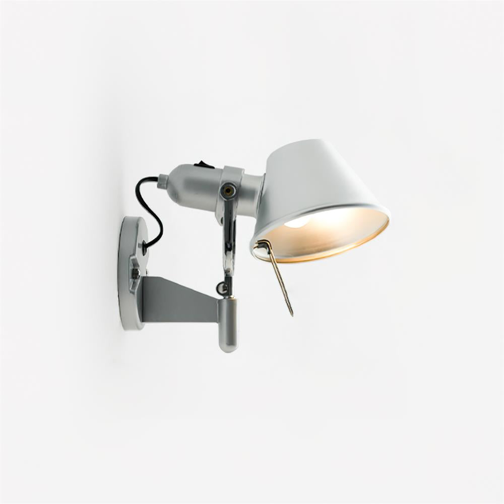 Wall Lamp Metal Body Conical Shade Adjustable Modern Minimalist - Letslighting