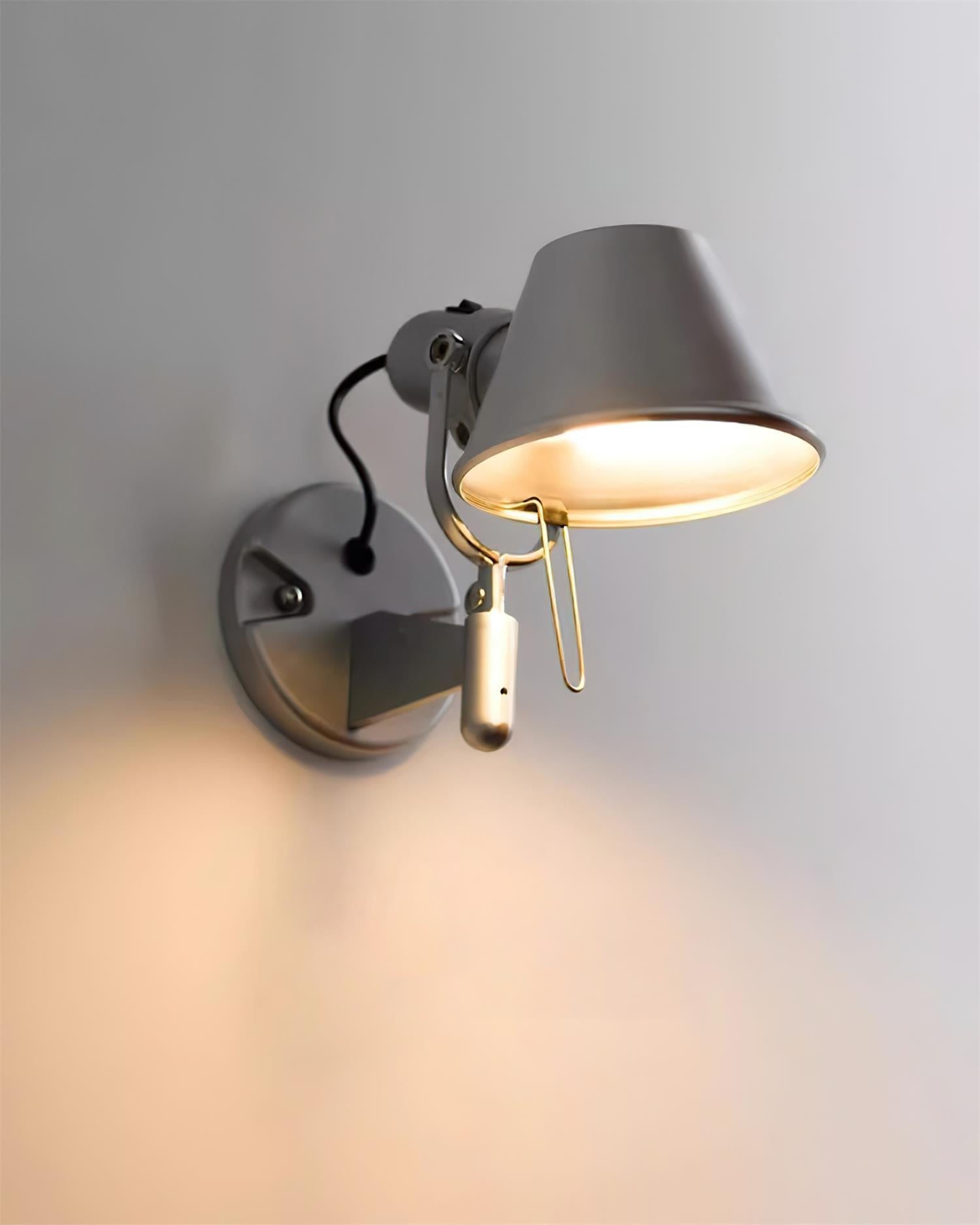Wall Lamp Metal Body Conical Shade Adjustable Modern Minimalist - Letslighting