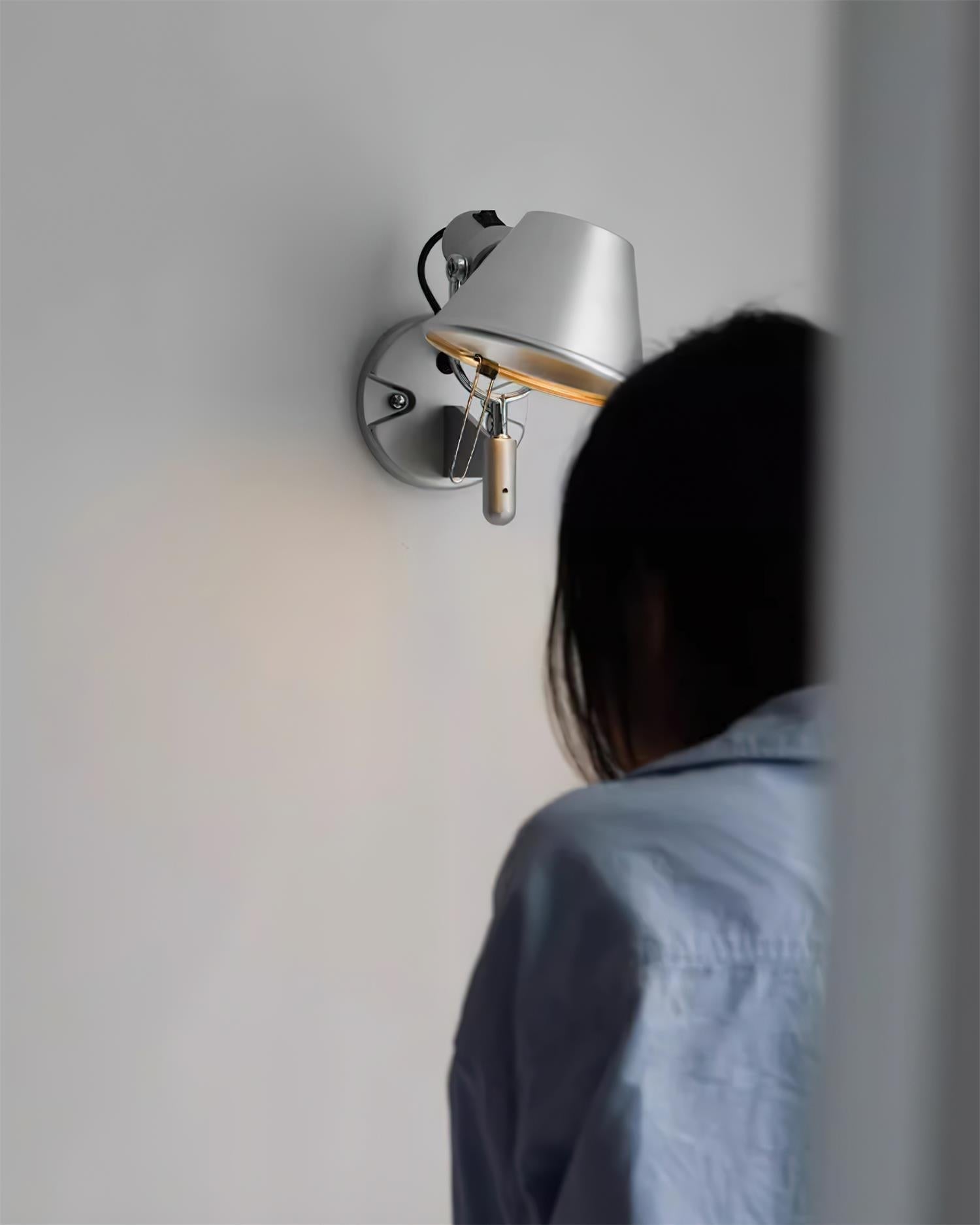 Wall Lamp Metal Body Conical Shade Adjustable Modern Minimalist - Letslighting