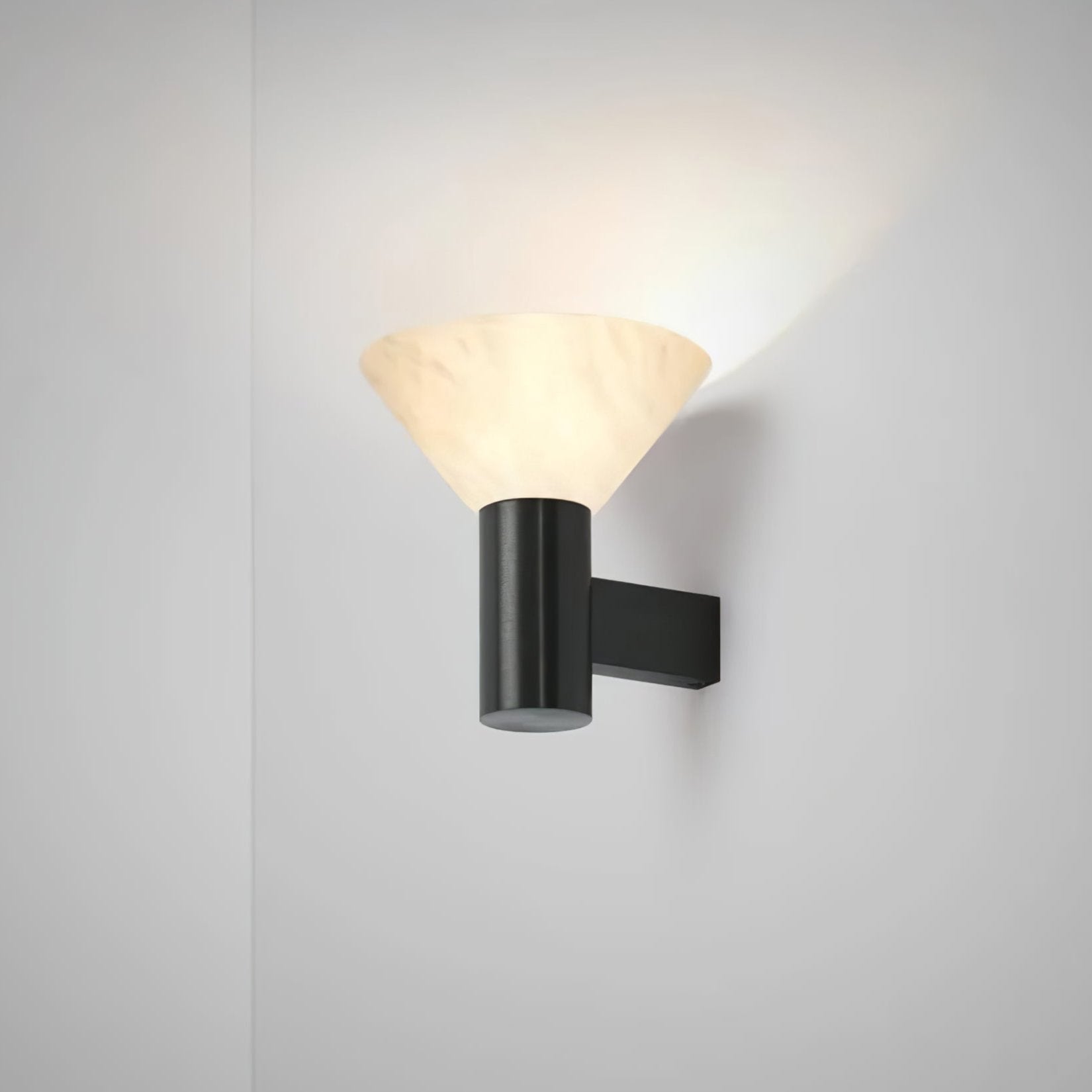 Eurnoria Cone Alabaster Wall Light - Letslighting