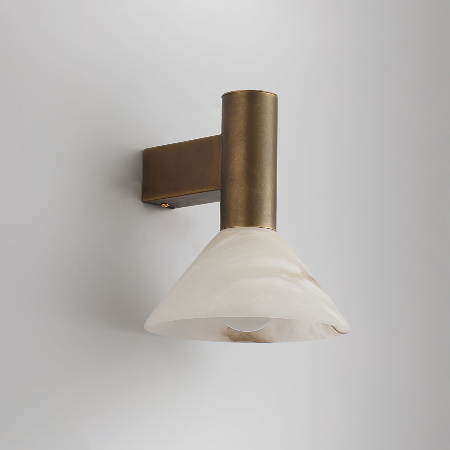 Eurnoria Cone Alabaster Wall Light - Letslighting