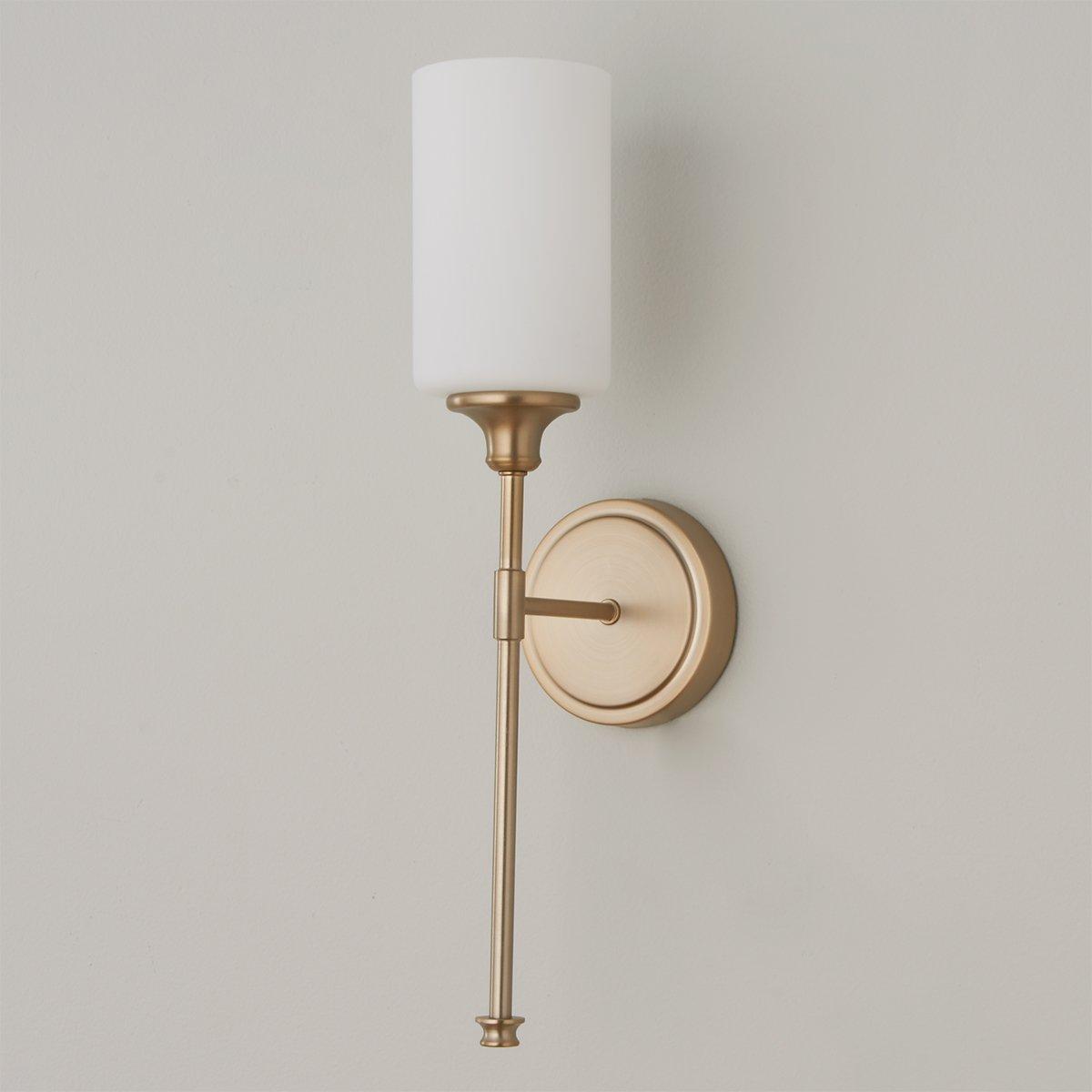 Tracie Vintage Industrial Brass Glass Wall Lamp - Lamp Copper