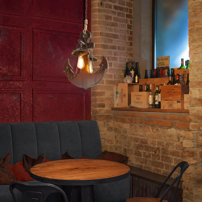 Epoch Retro LED Lámpara colgante Madera Salón/Comedor