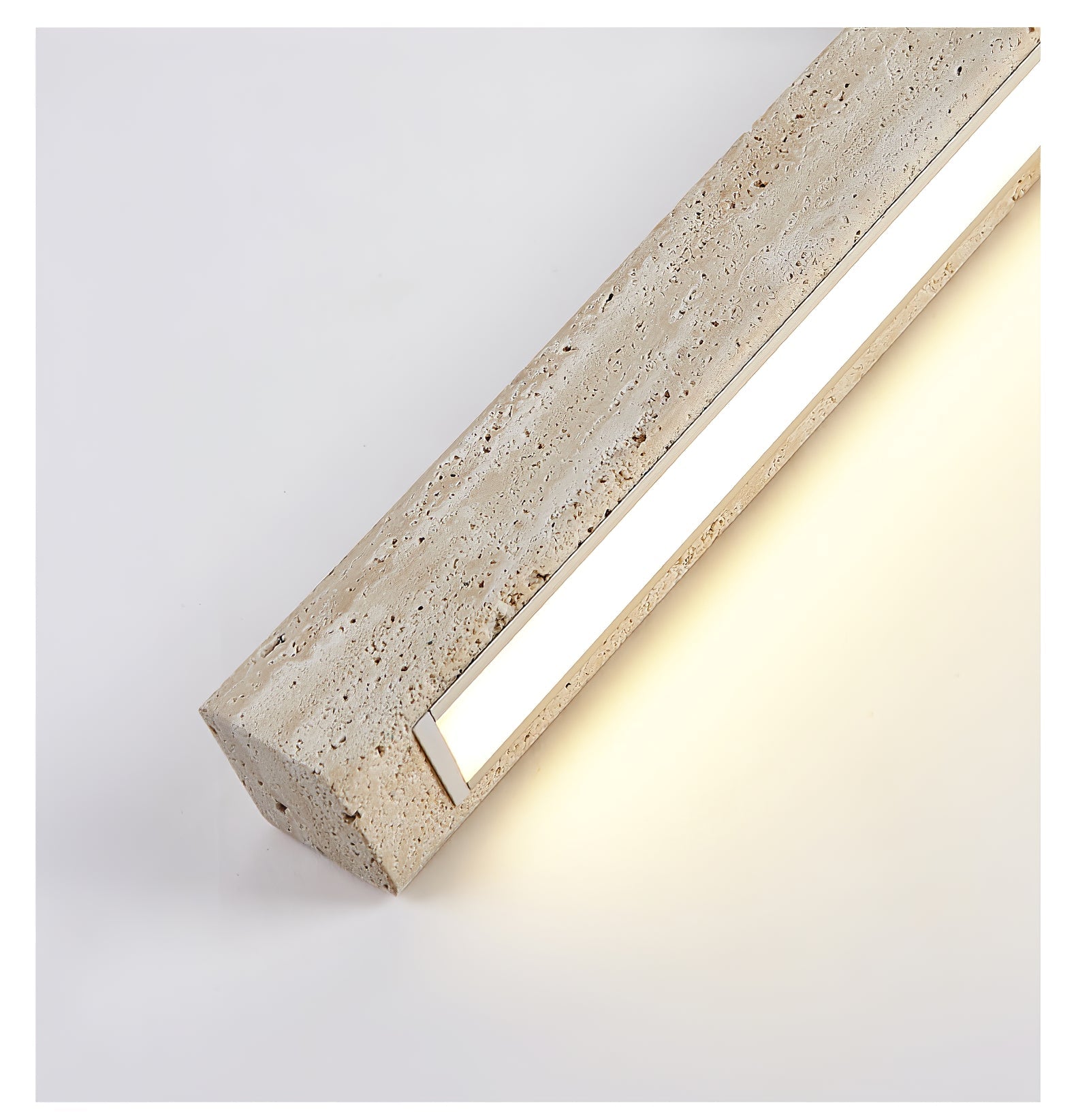 Orvenarae Minimalist Travertine Linear Ceiling Light - Letslighting