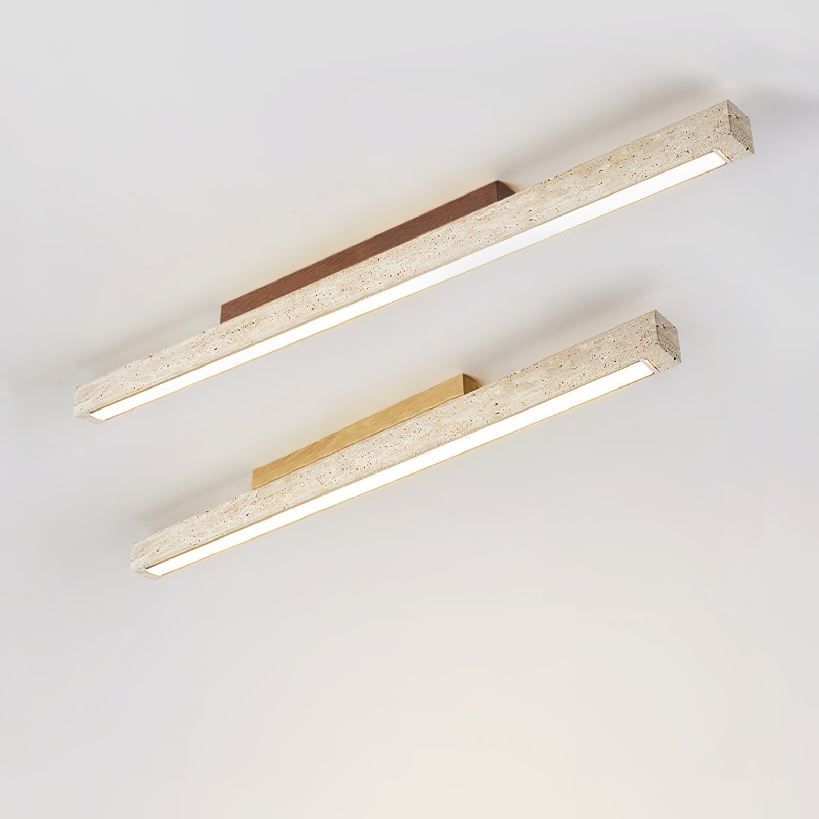 Orvenarae Minimalist Travertine Linear Ceiling Light - Letslighting