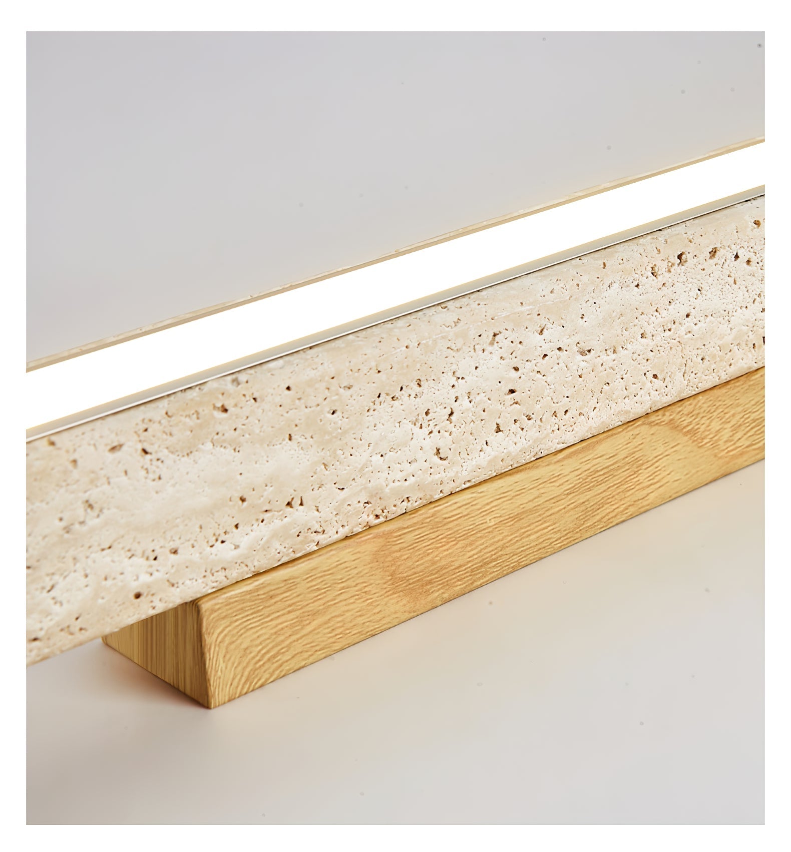 Orvenarae Minimalist Travertine Linear Ceiling Light - Letslighting
