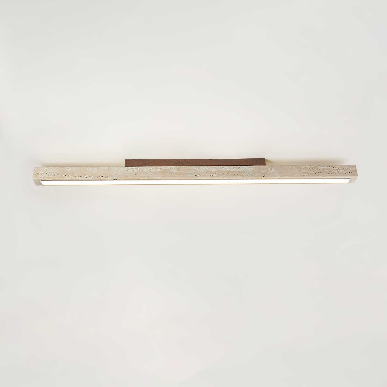 Orvenarae Minimalist Travertine Linear Ceiling Light - Letslighting