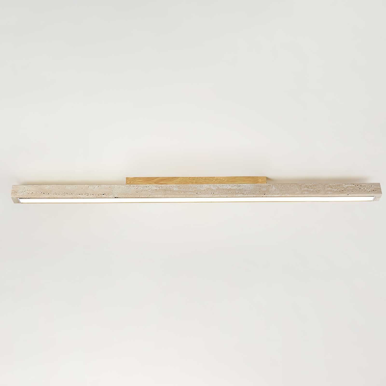 Orvenarae Minimalist Travertine Linear Ceiling Light - Letslighting