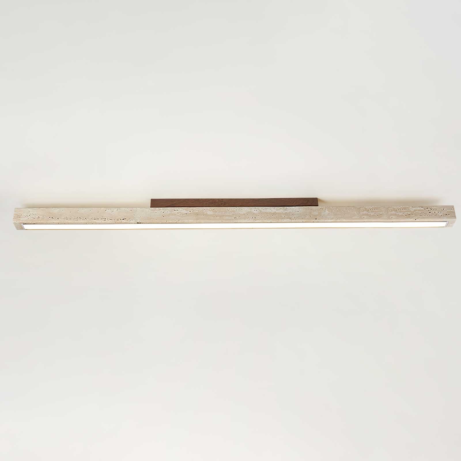 Orvenarae Minimalist Travertine Linear Ceiling Light - Letslighting