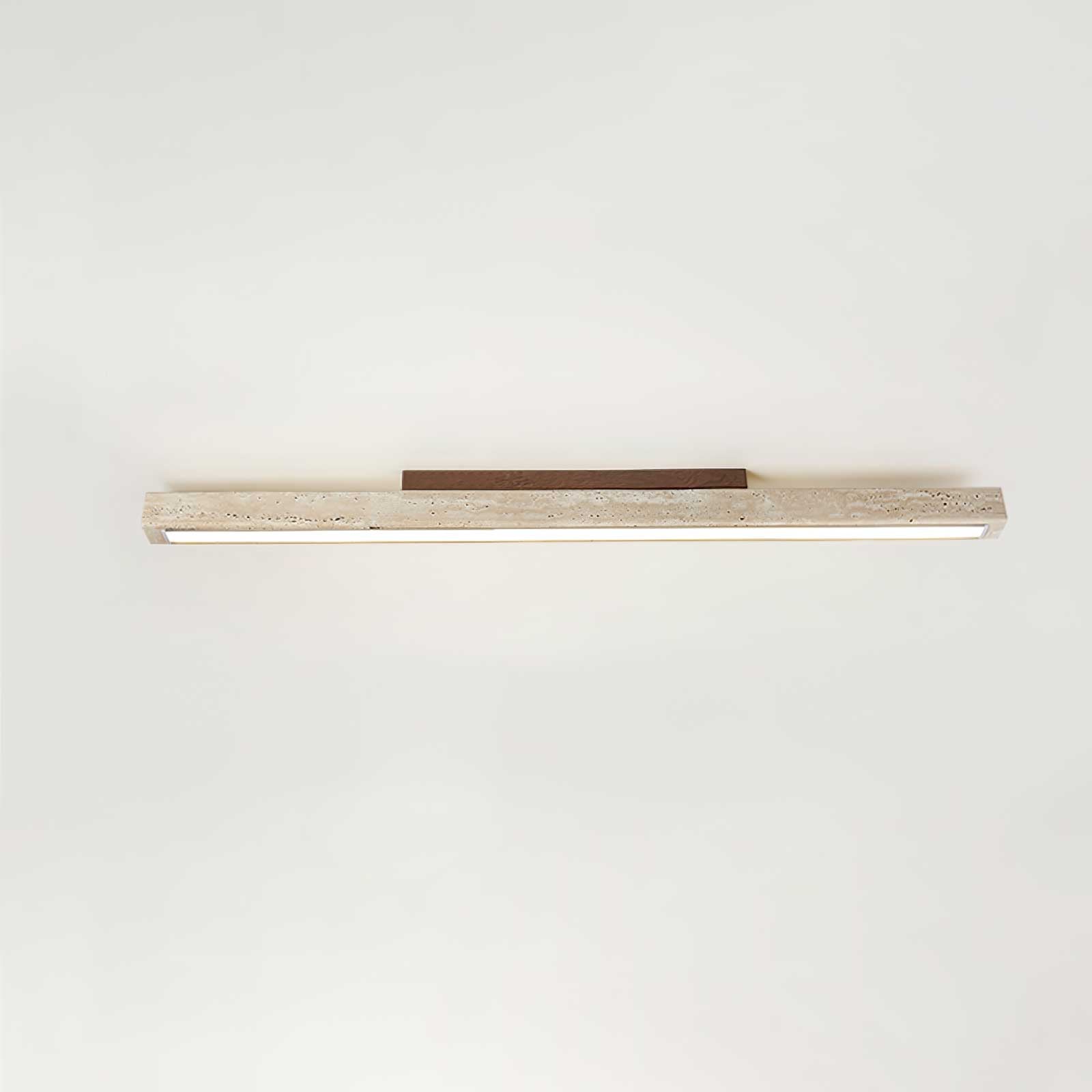 Orvenarae Minimalist Travertine Linear Ceiling Light - Letslighting