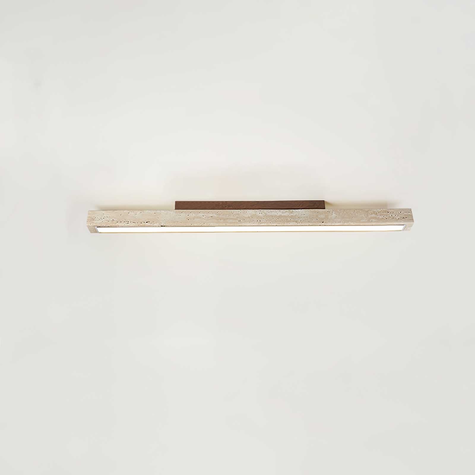 Orvenarae Minimalist Travertine Linear Ceiling Light - Letslighting
