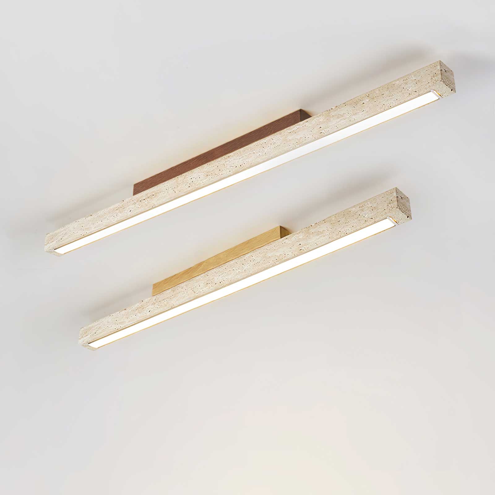 Orvenarae Minimalist Travertine Linear Ceiling Light - Letslighting