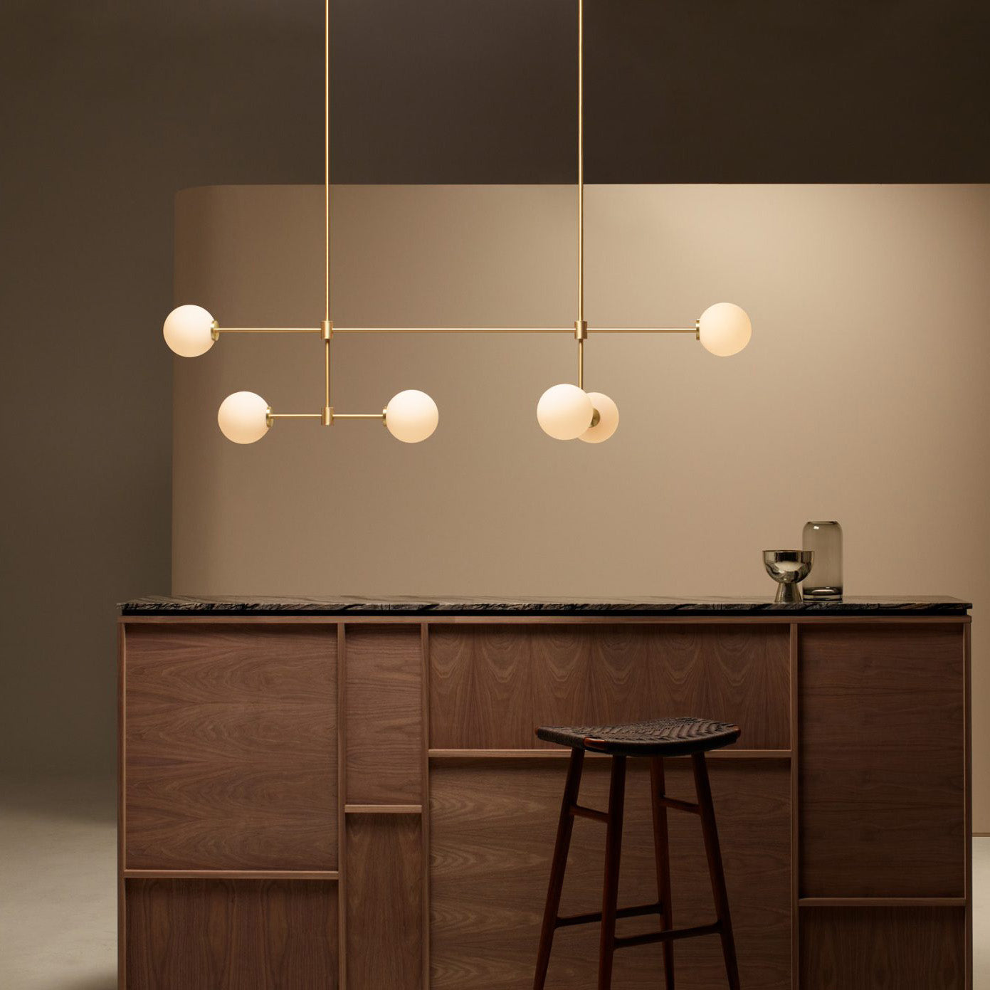 Uvinus Modern Minimalist Multi Glass Chandelier - Lamp Copper