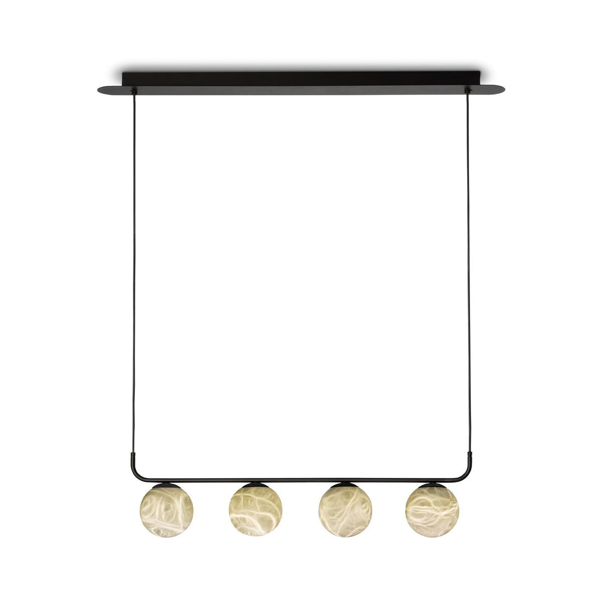 Eloryra Modern Minimalist Suspension Alabaster Pendant Lamp - Lamp Copper