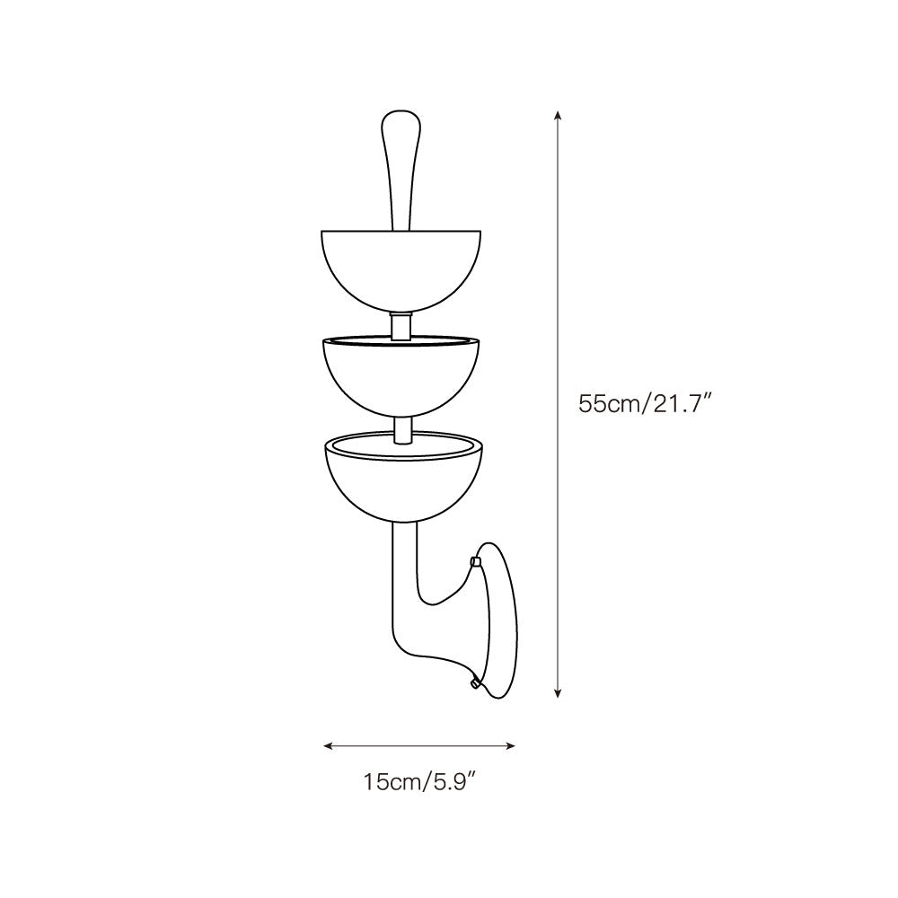 Vitheiel Modern Minimalist Art Alabaster Wall Lamp - Lamp Copper