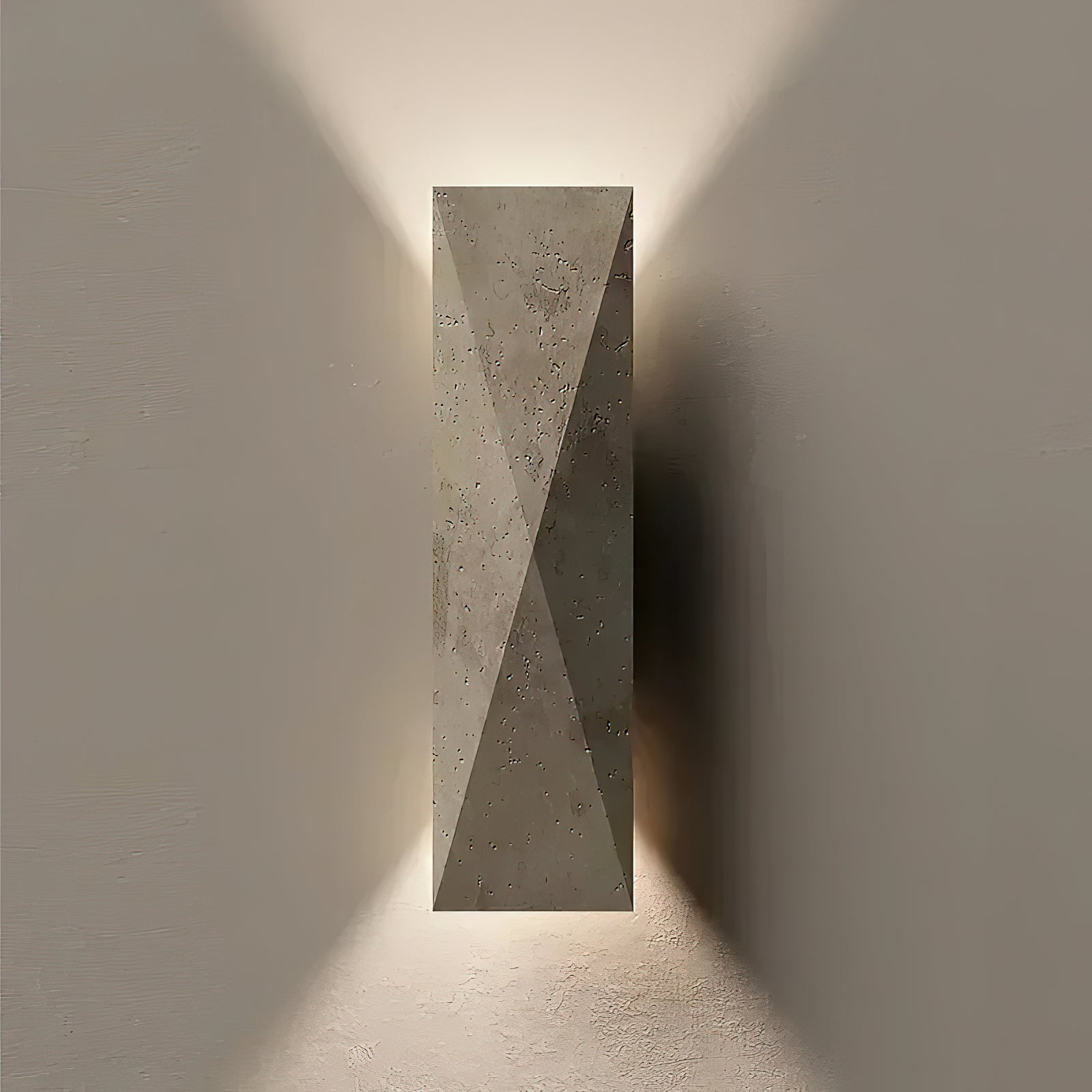 Coloria Modern Minimalist Travertine Wall Lamp - Lamp Copper