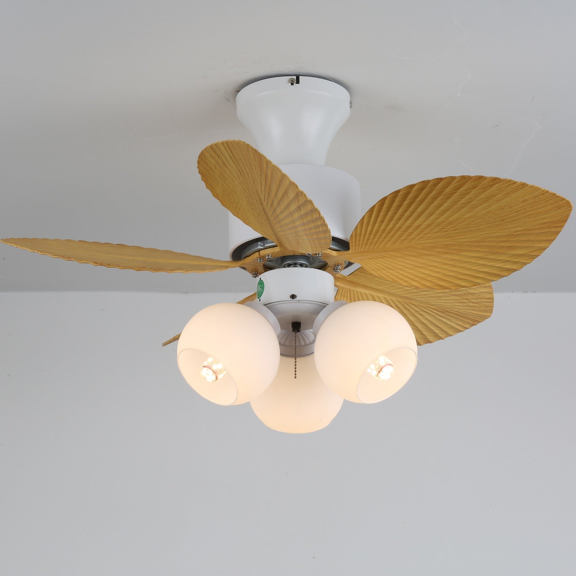 Imagen conceptual del flujo de aire del Ventilador de Techo con Luz Marvella de Madera Vintage