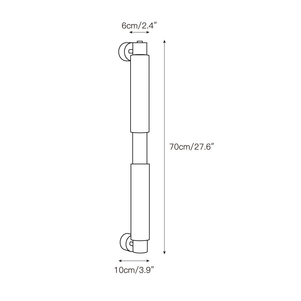 Alraei Modern Minimalist Tube Alabaster Wall Lamp - Lamp Copper