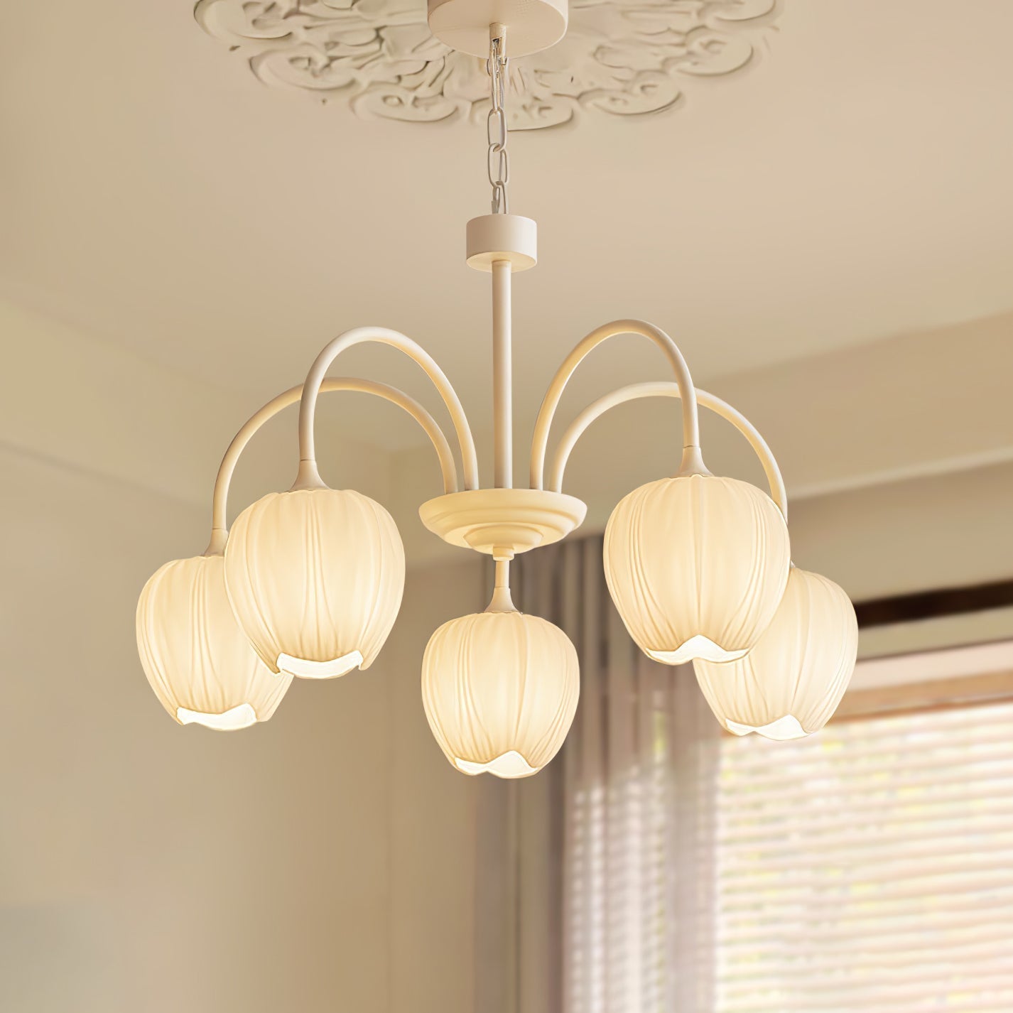 Tulip Matcha Chandelier - Letslighting