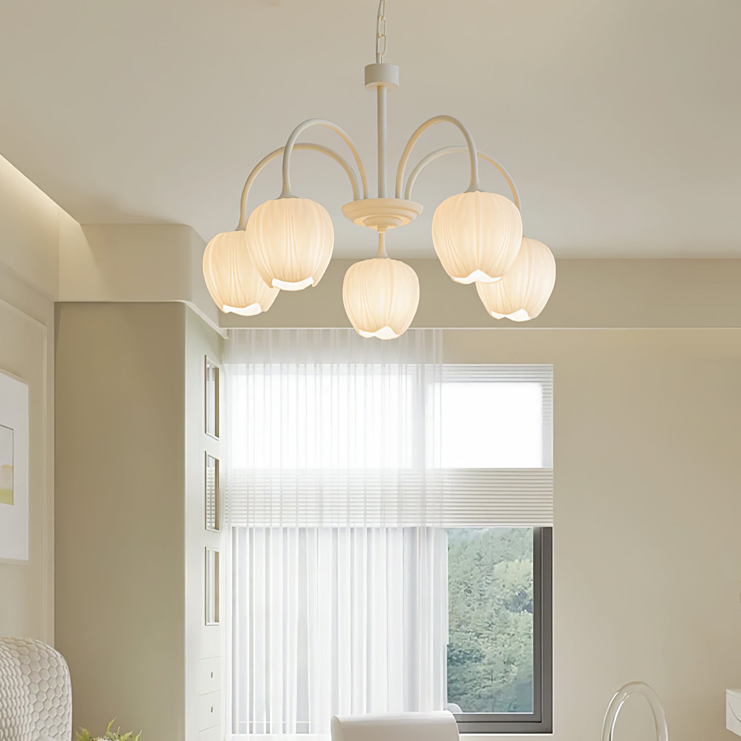 Tulip Matcha Chandelier - Letslighting