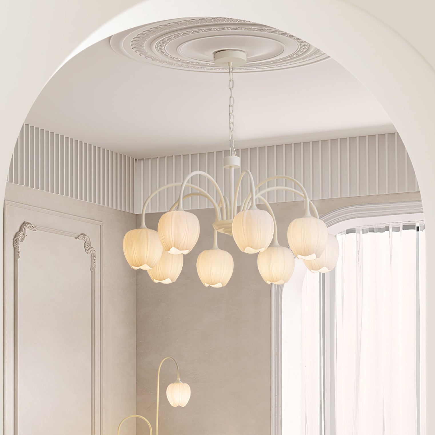 Tulip Matcha Chandelier - Letslighting