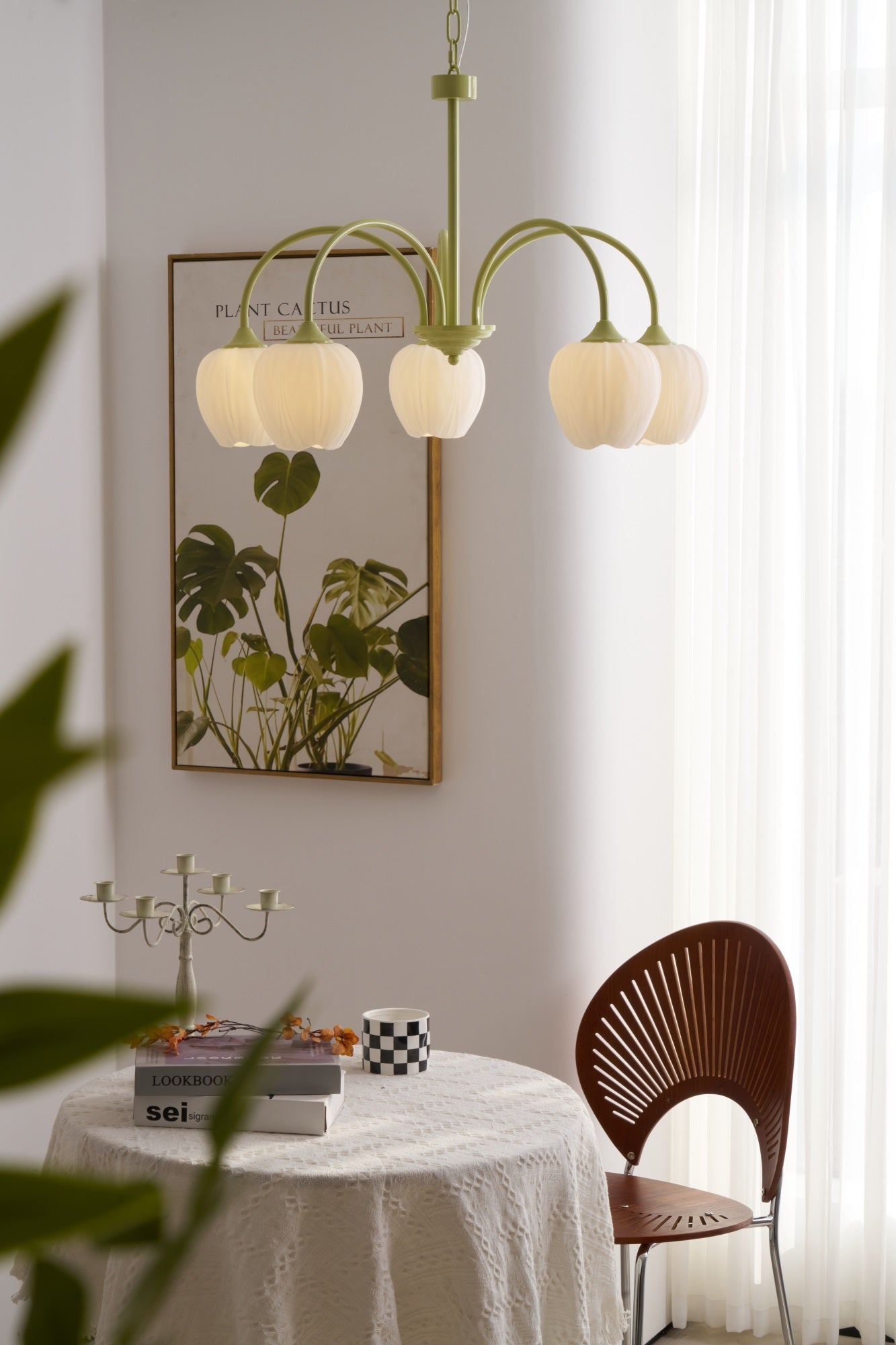Tulip Matcha Chandelier - Letslighting