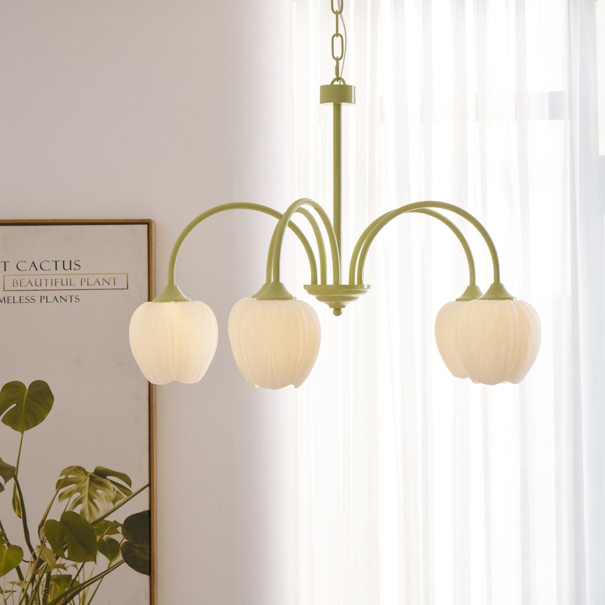 Tulip Matcha Chandelier - Letslighting