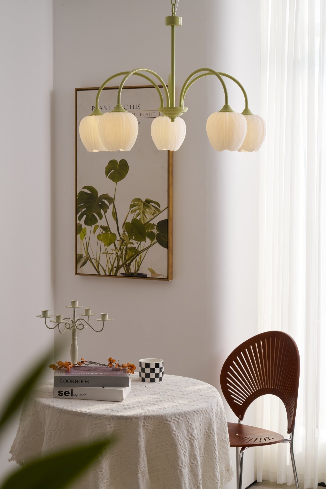 Tulip Matcha Chandelier - Letslighting