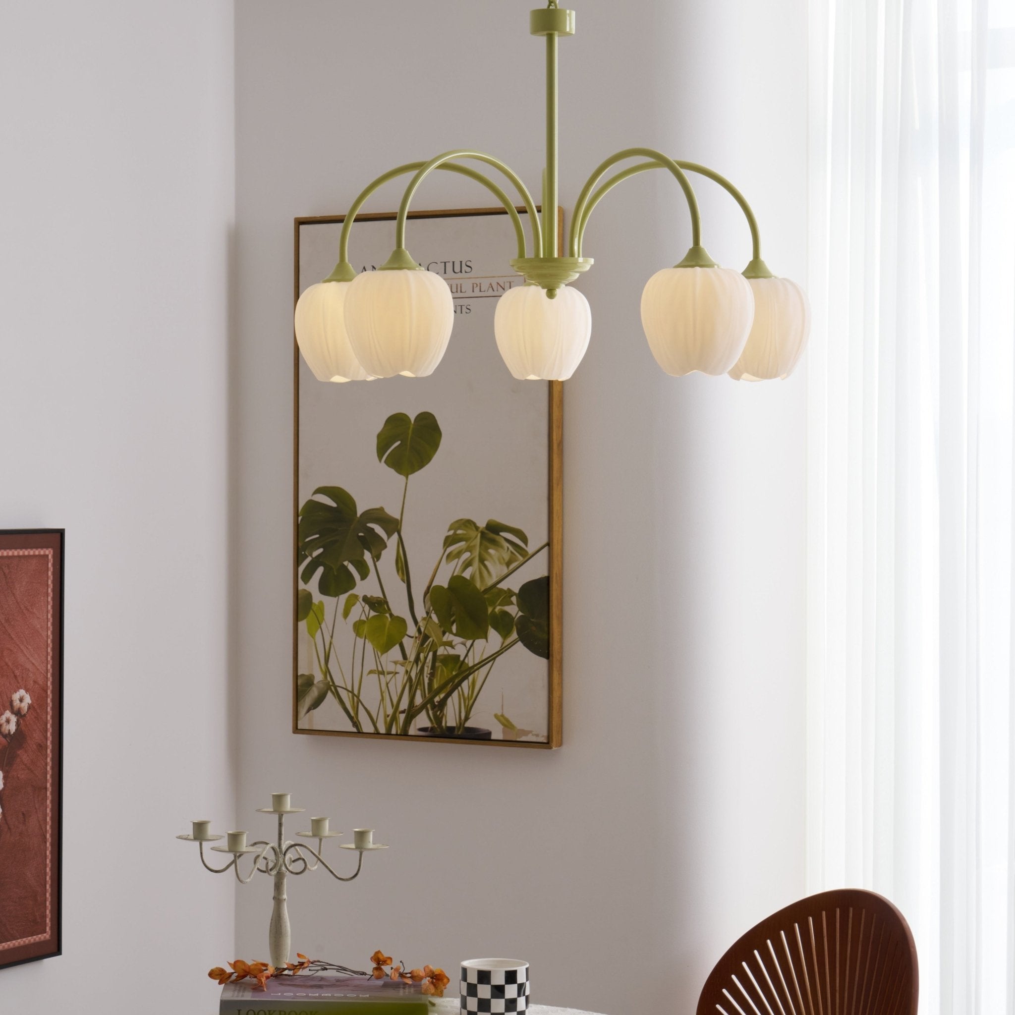 Tulip Matcha Chandelier - Letslighting