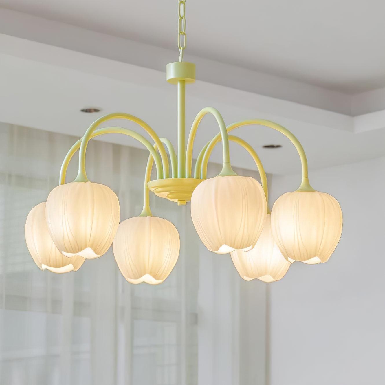 Tulip Matcha Chandelier - Letslighting