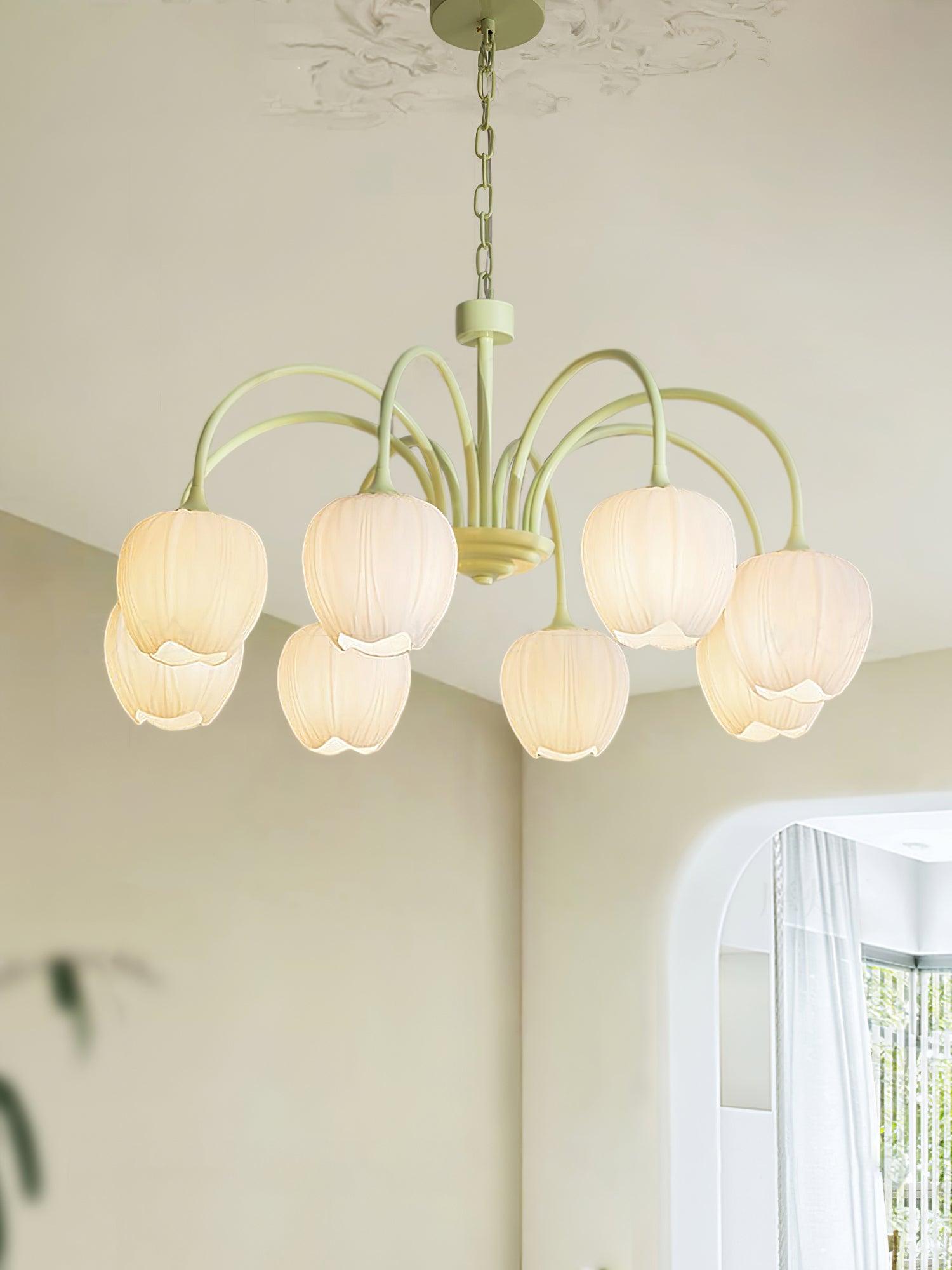 Tulip Matcha Chandelier - Letslighting