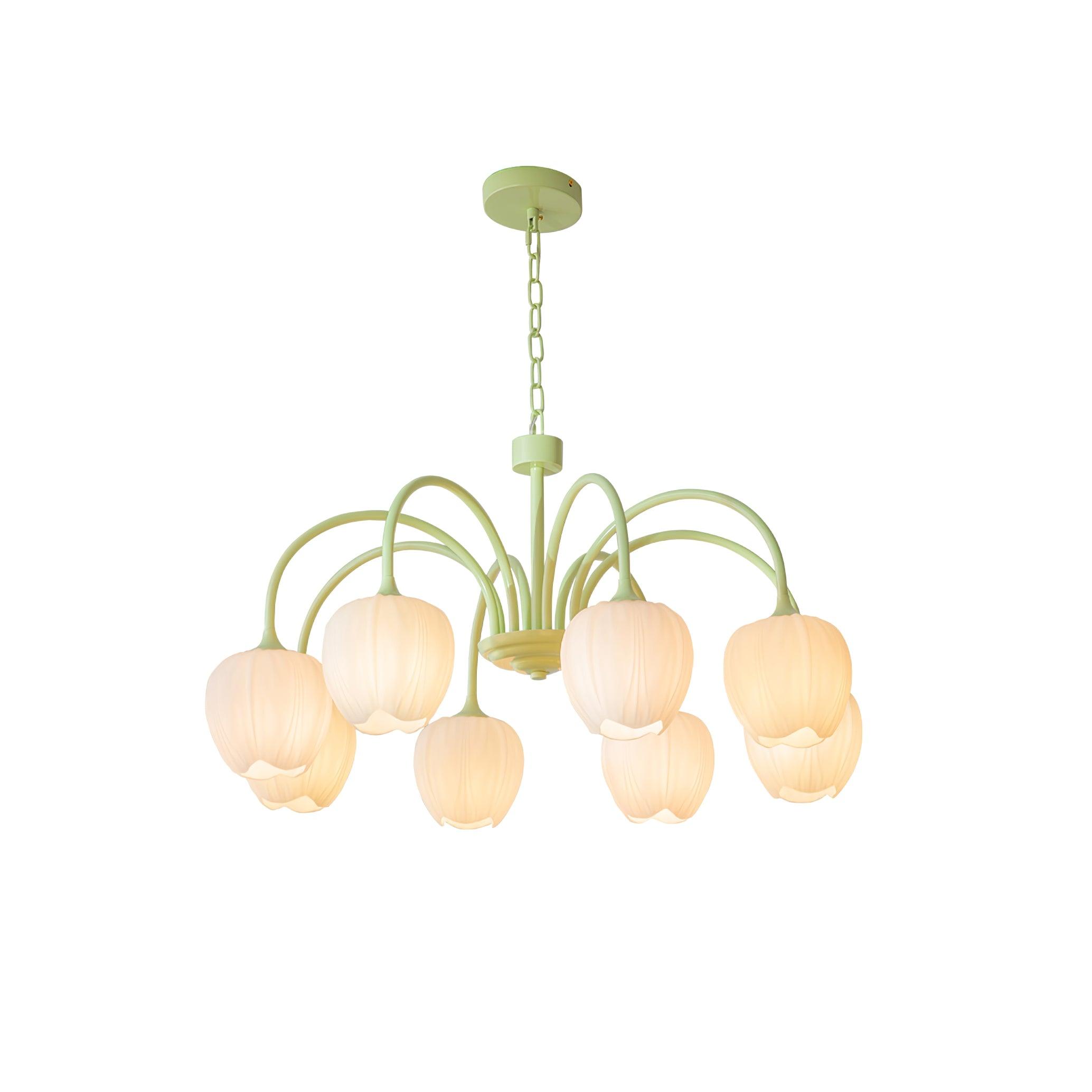 Tulip Matcha Chandelier - Letslighting