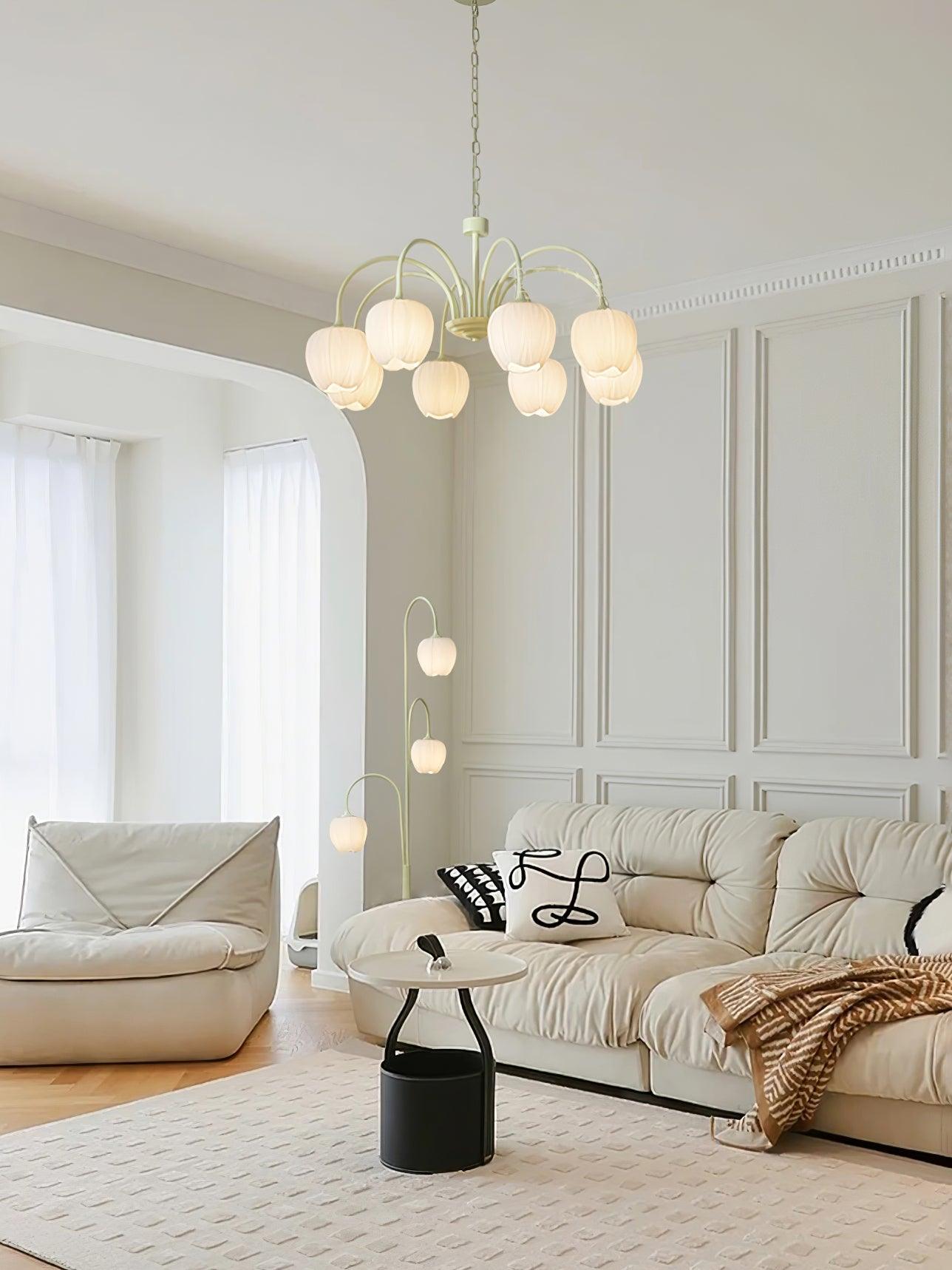 Tulip Matcha Chandelier - Letslighting