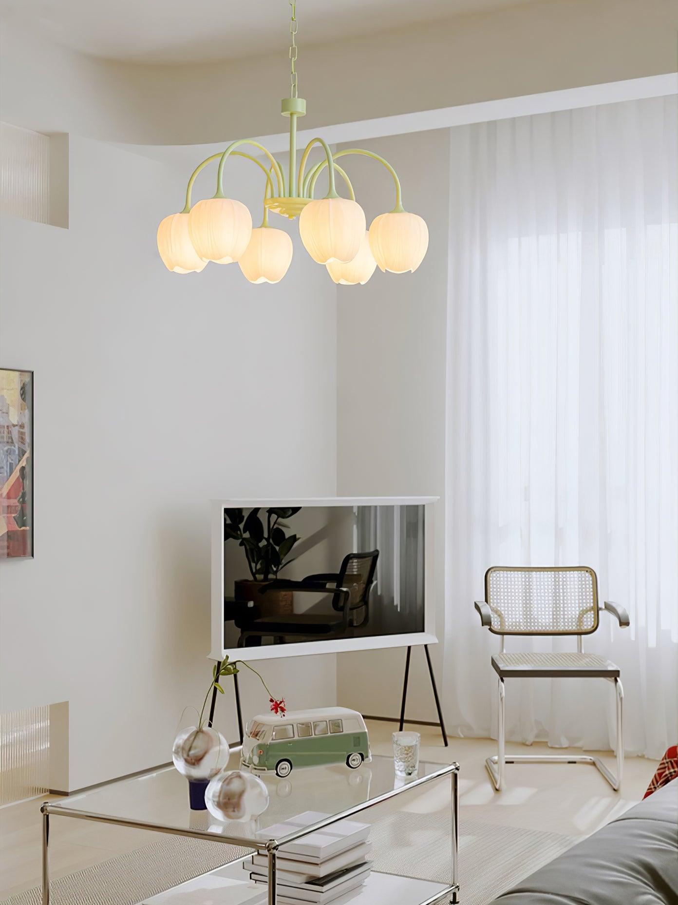 Tulip Matcha Chandelier - Letslighting