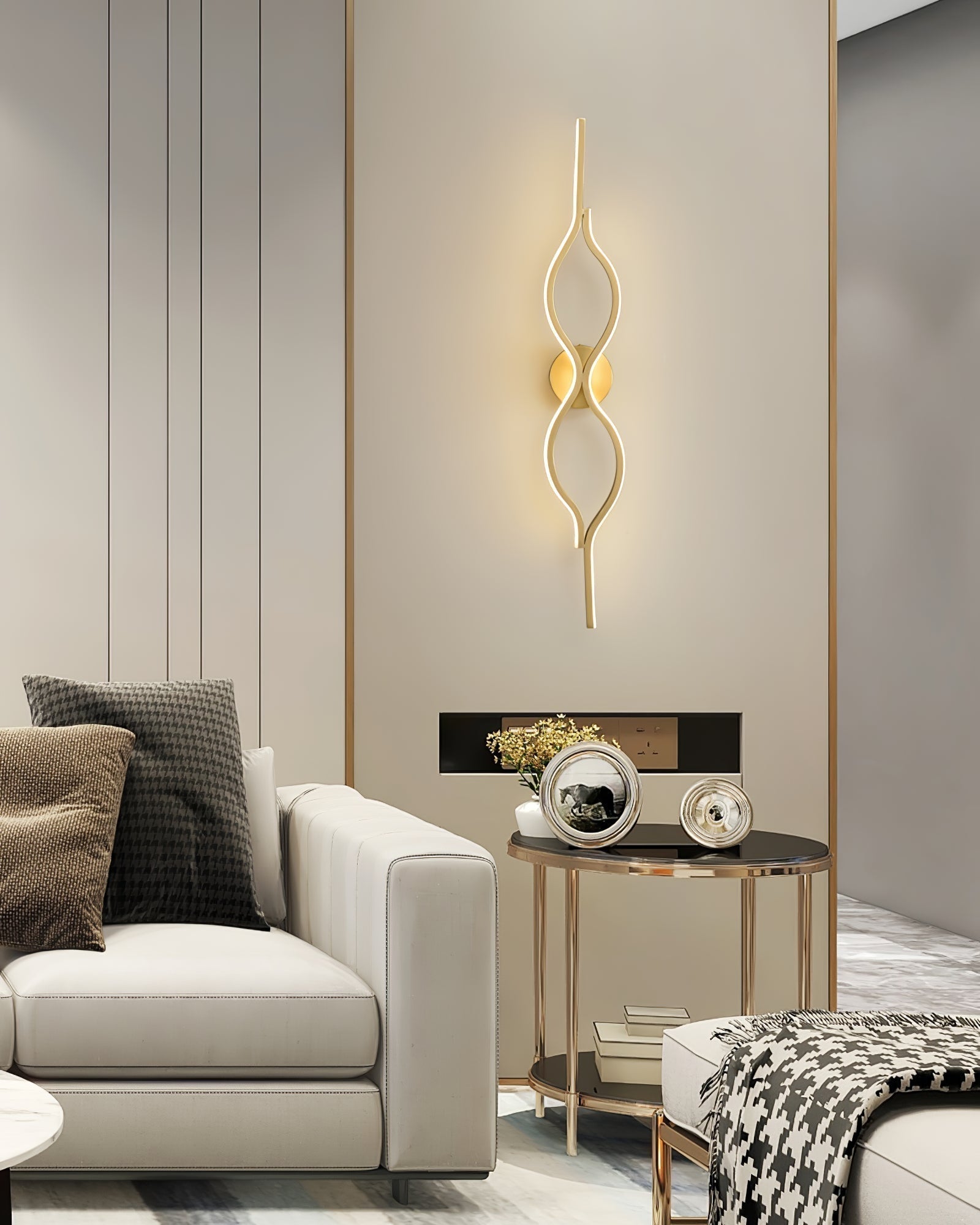 Twist Brass Wall Light - Letslighting