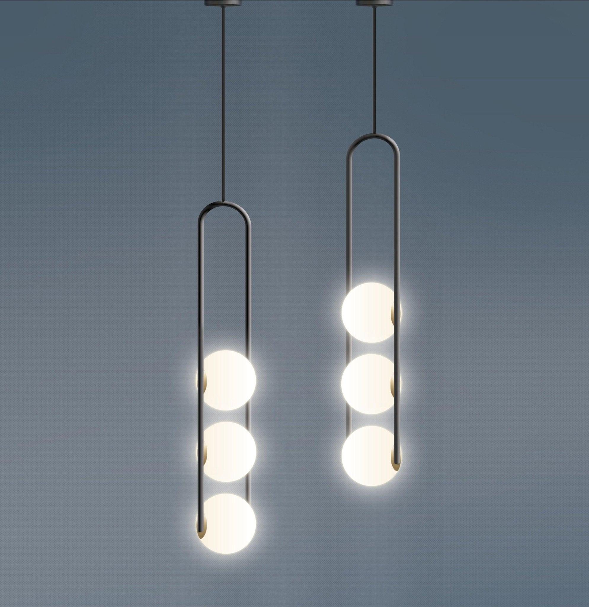 Evelaris Modern Minimalist Nordic Art Metal Glass Pendant Lamp - Letslighting