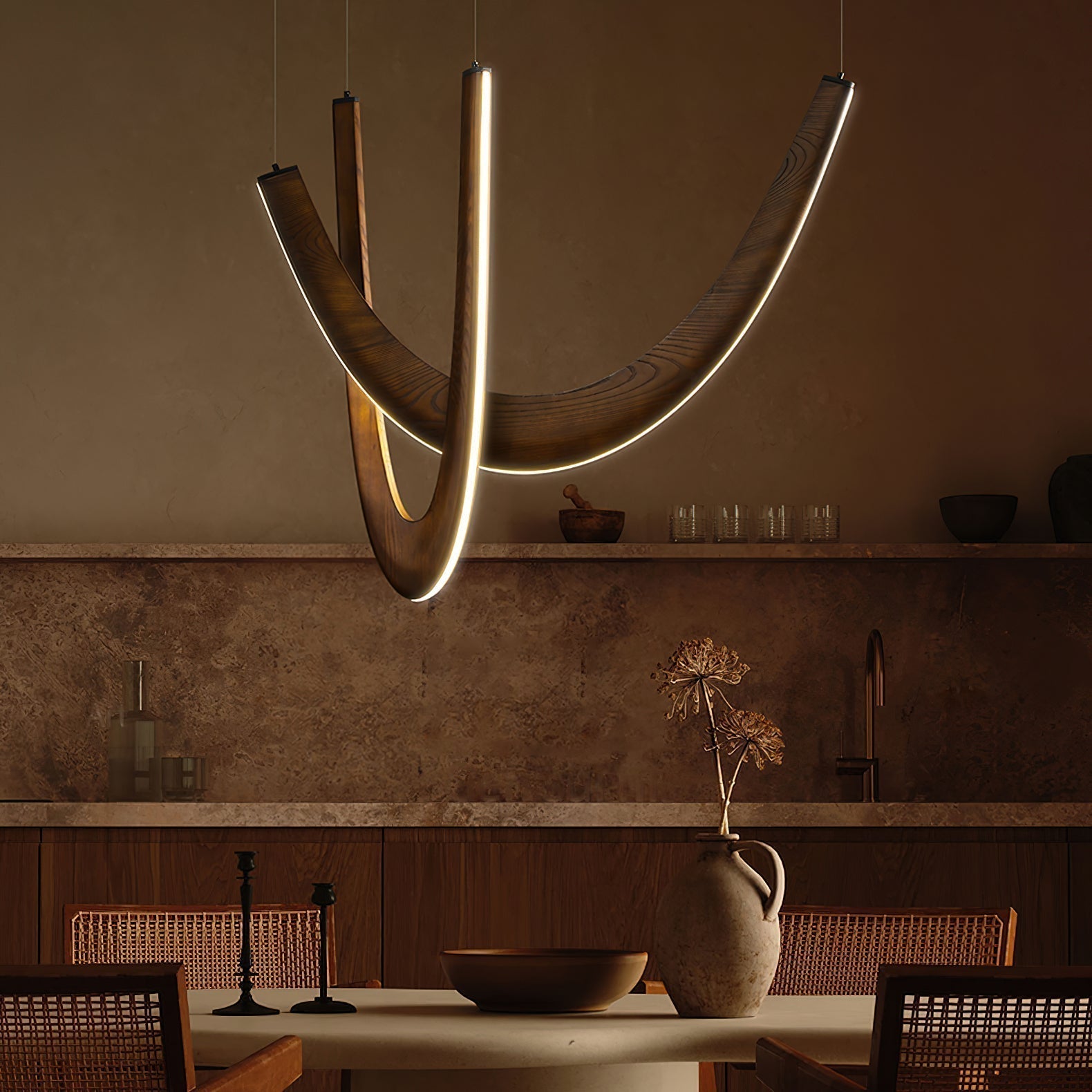 U Wooden Pendant Lamp - Letslighting
