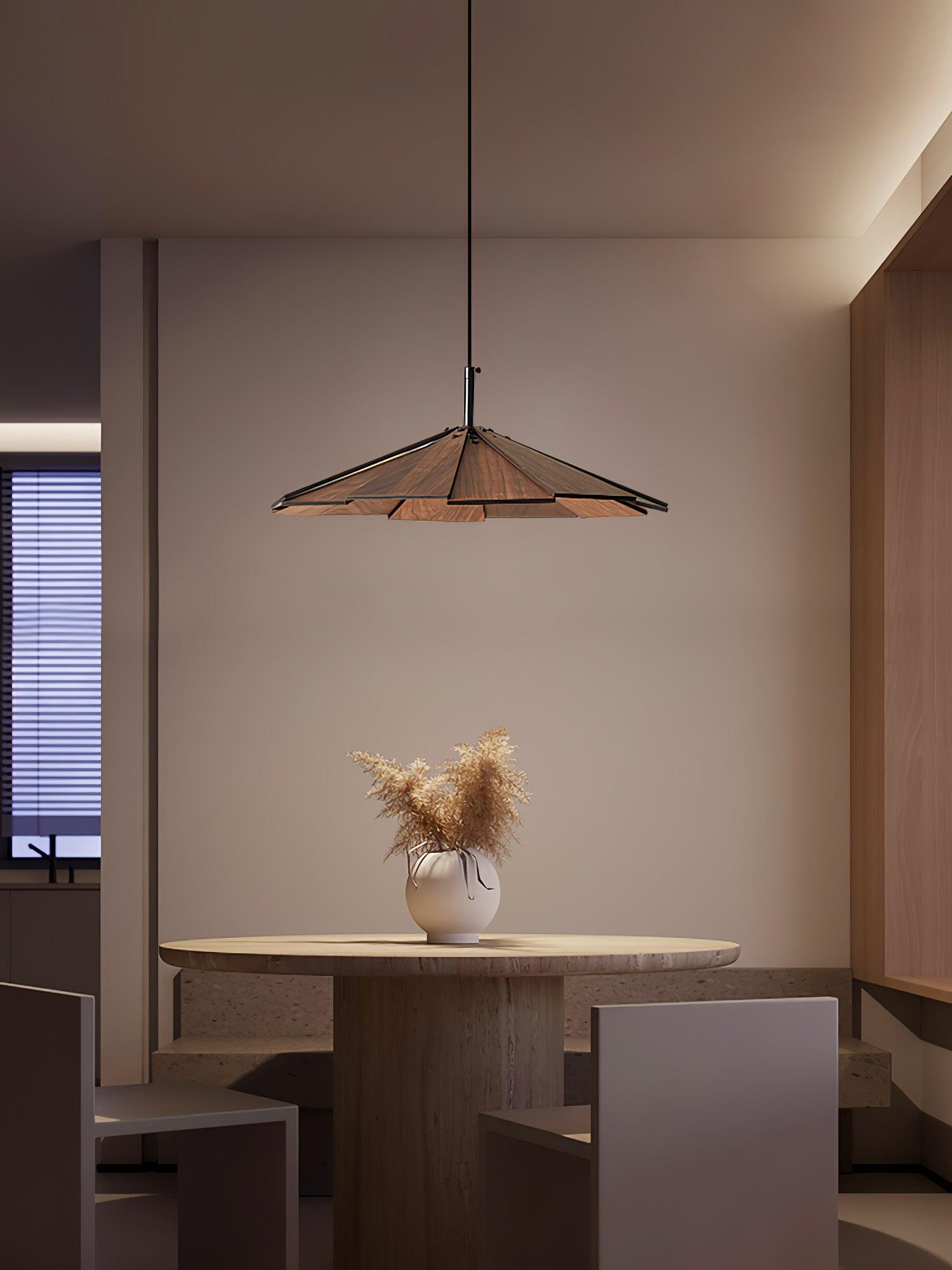 Umbrella Wooden Pendant Light - Letslighting