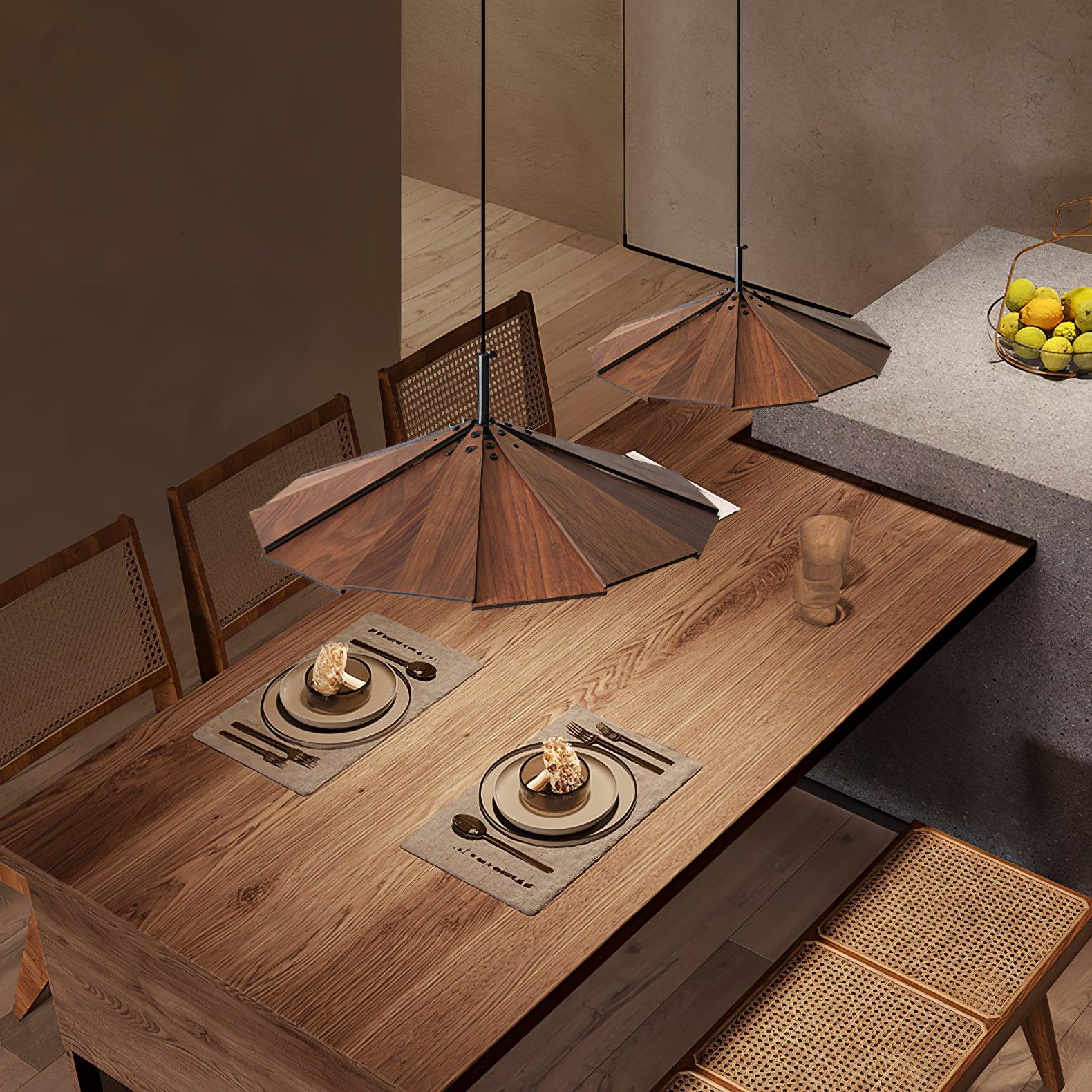 Umbrella Wooden Pendant Light - Letslighting