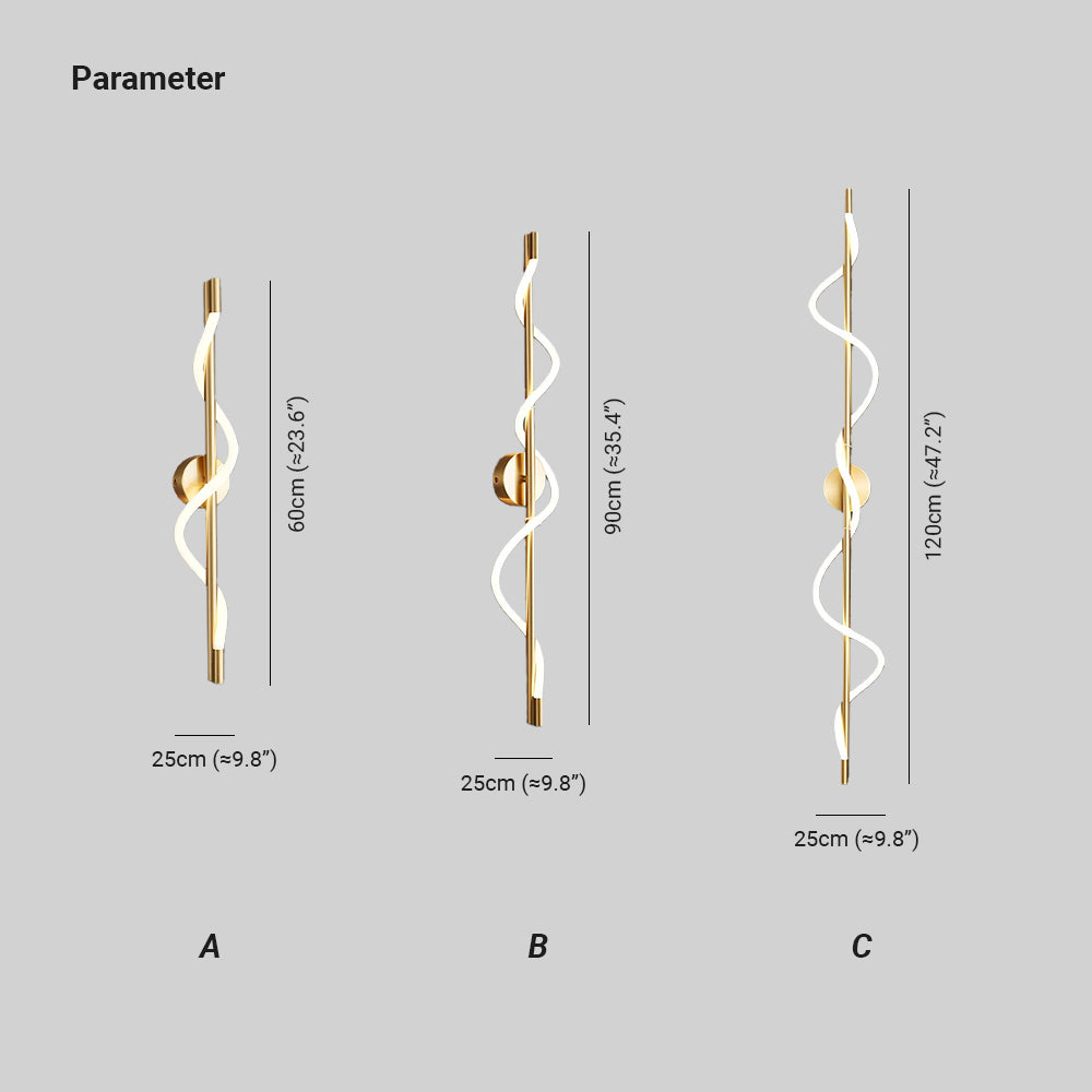 Vortex Flexible Curve Wall Light