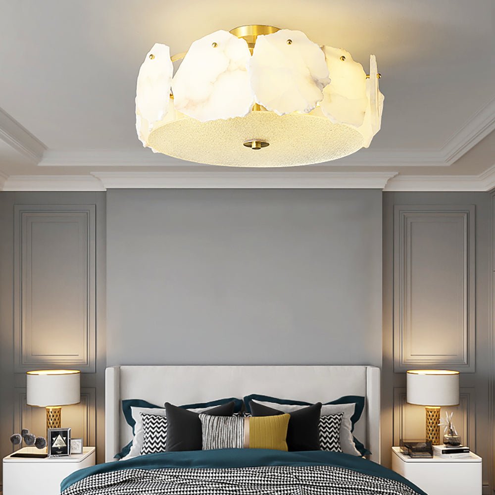 Amara Alabaster Flush Mount Ceiling Light - Letslighting
