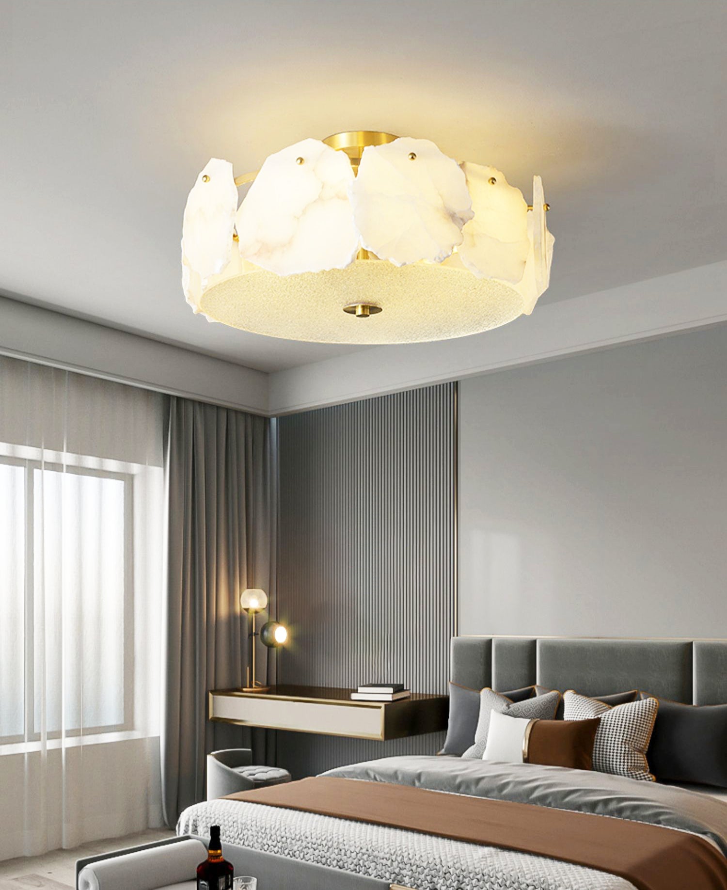 Amara Alabaster Flush Mount Ceiling Light - Letslighting