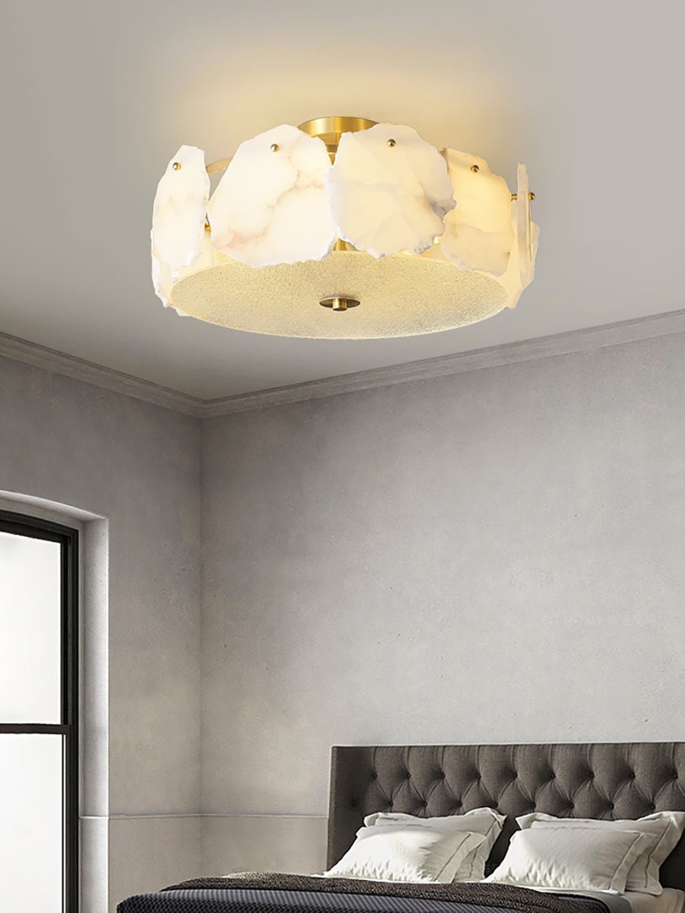 Amara Alabaster Flush Mount Ceiling Light - Letslighting
